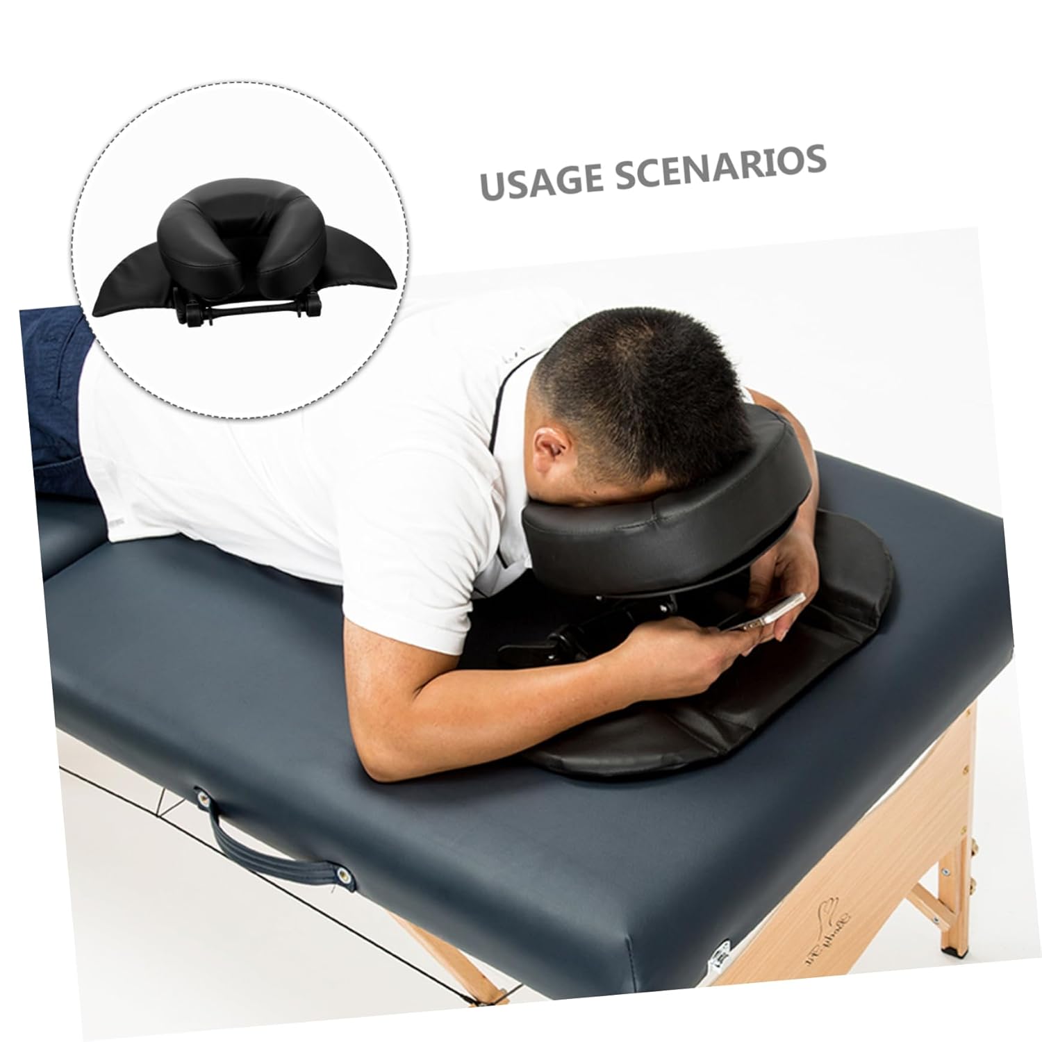 Mikinona 1pc Massage Couch Facial Pillow Travel Neck Support