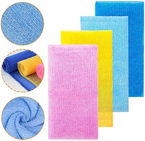 8Pcs 35 Inch Exfoliating Bath Cloths for Skin Care