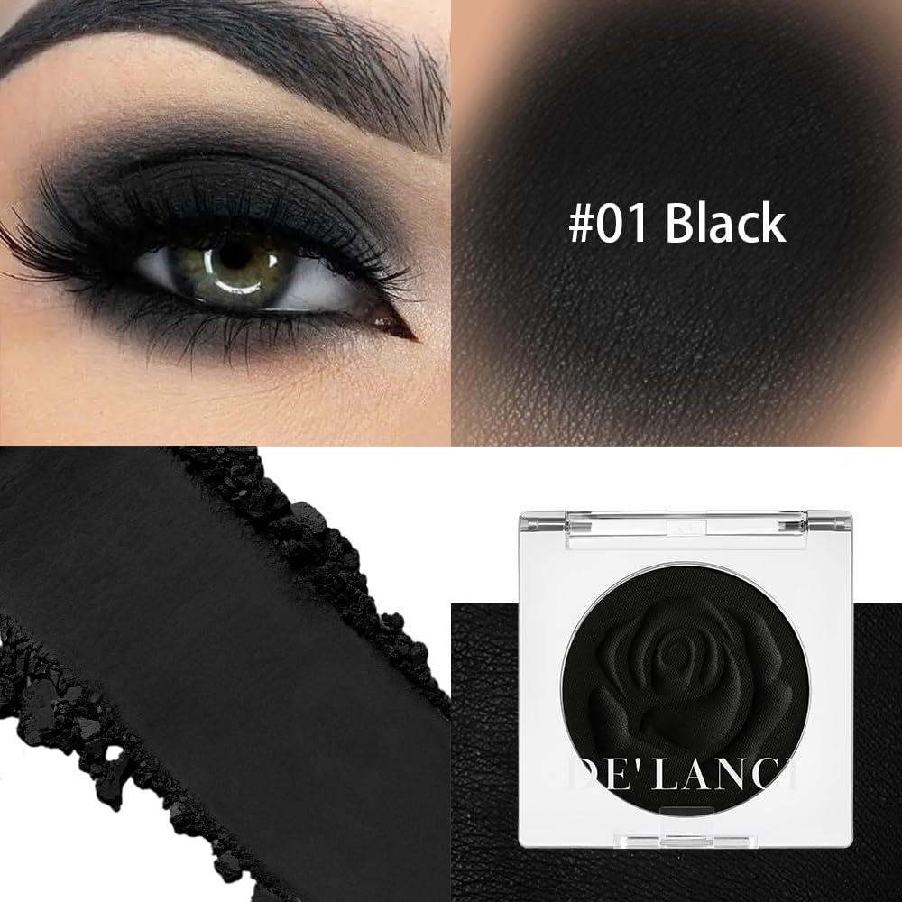 Ecofavor Black Matte Eyeshadow with Applicator 1