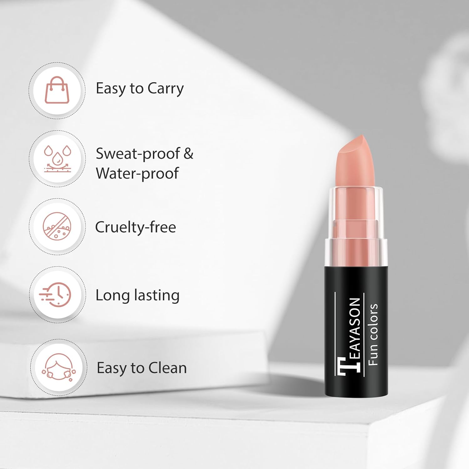Naked Orange Face Body Paint Stick for Halloween Cosplay Makeup
