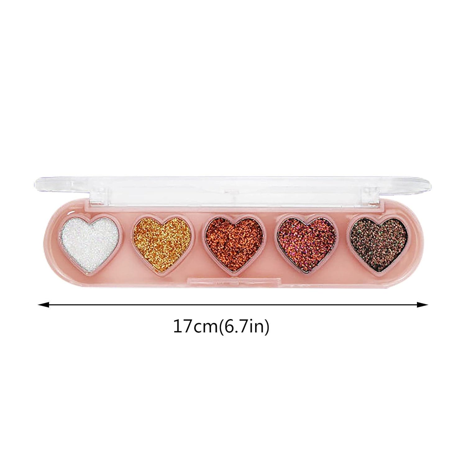 SWEETSHION Eye Shadow Baking Powder Sequins Pencil Box