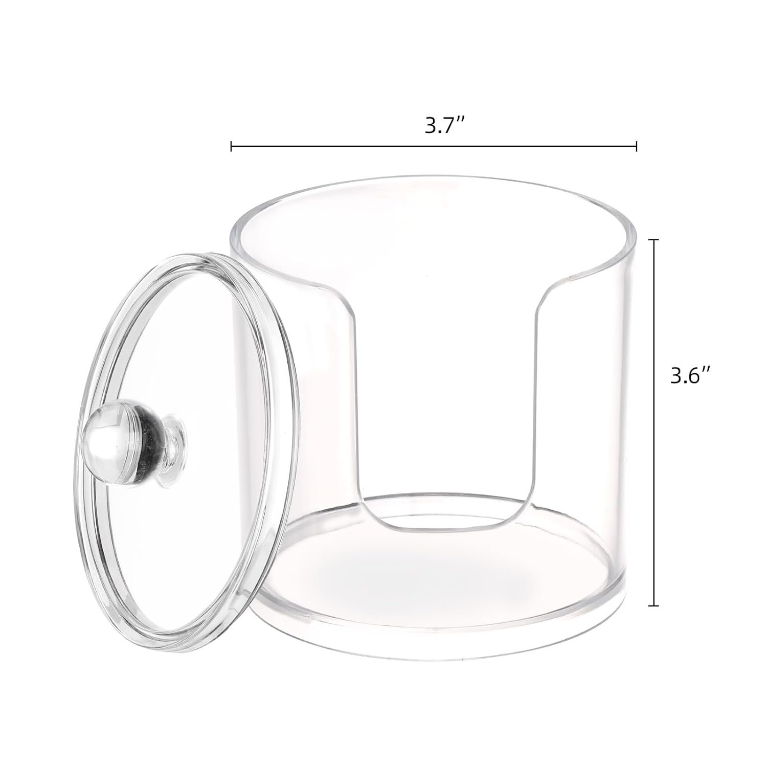 Tbestmax Clear Cotton Pads Holder with Storage
