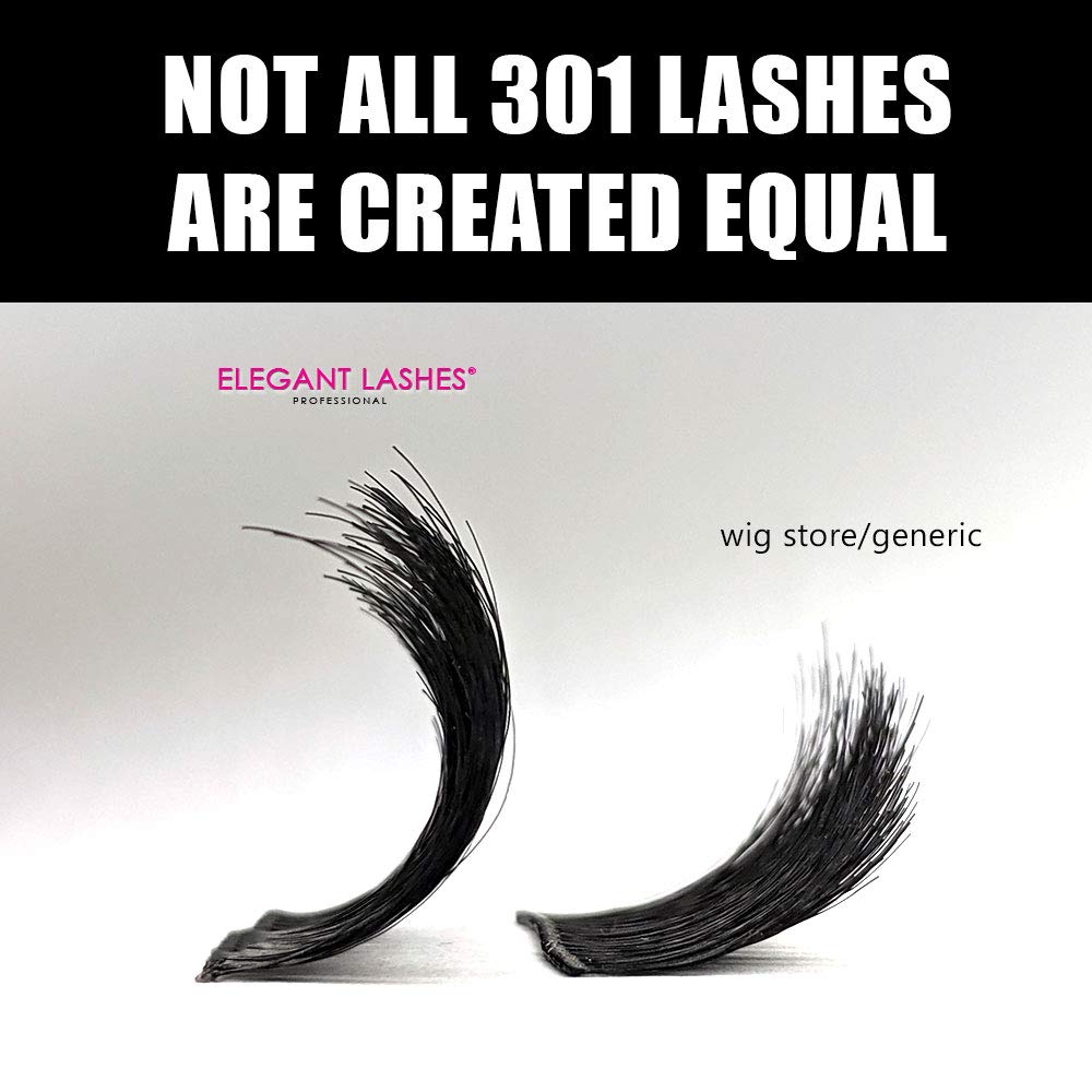 Elegant Lashes 301 Drag Queen Lash - Thick Long Black Human Hair