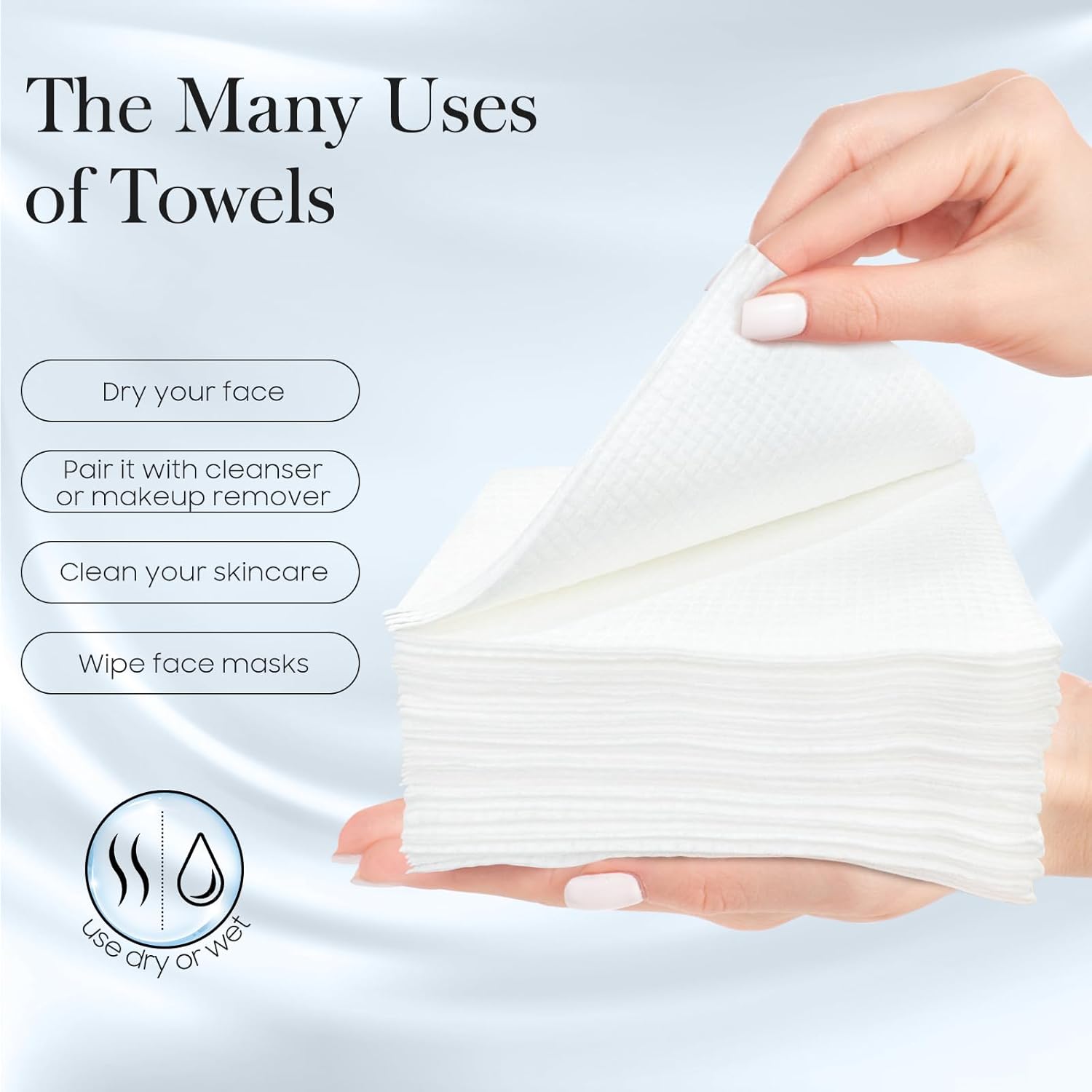 FYGRIP 200 Count XL Face Towels 10 x 12