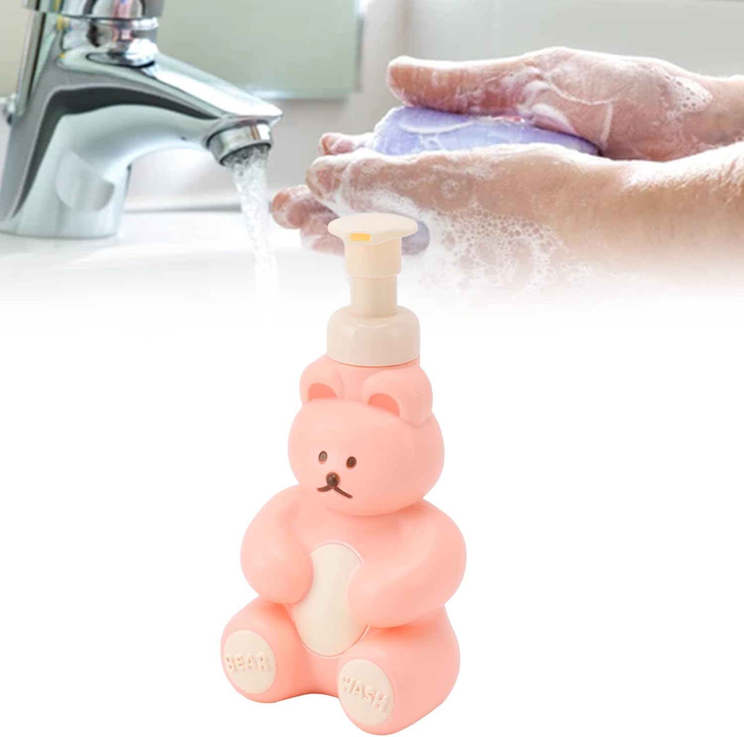 Cute Bear Soap Dispenser for Bathroom Kitchen