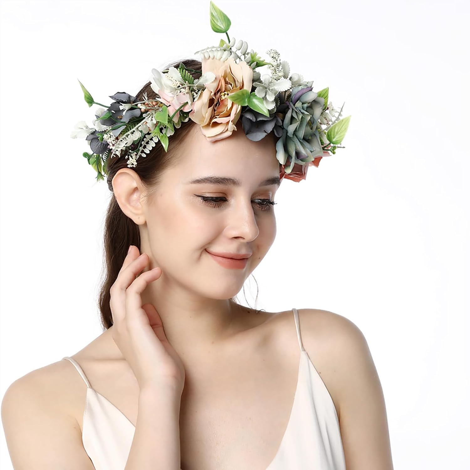 Vivivalue Fairy Flower Crown Headband for Women Girls