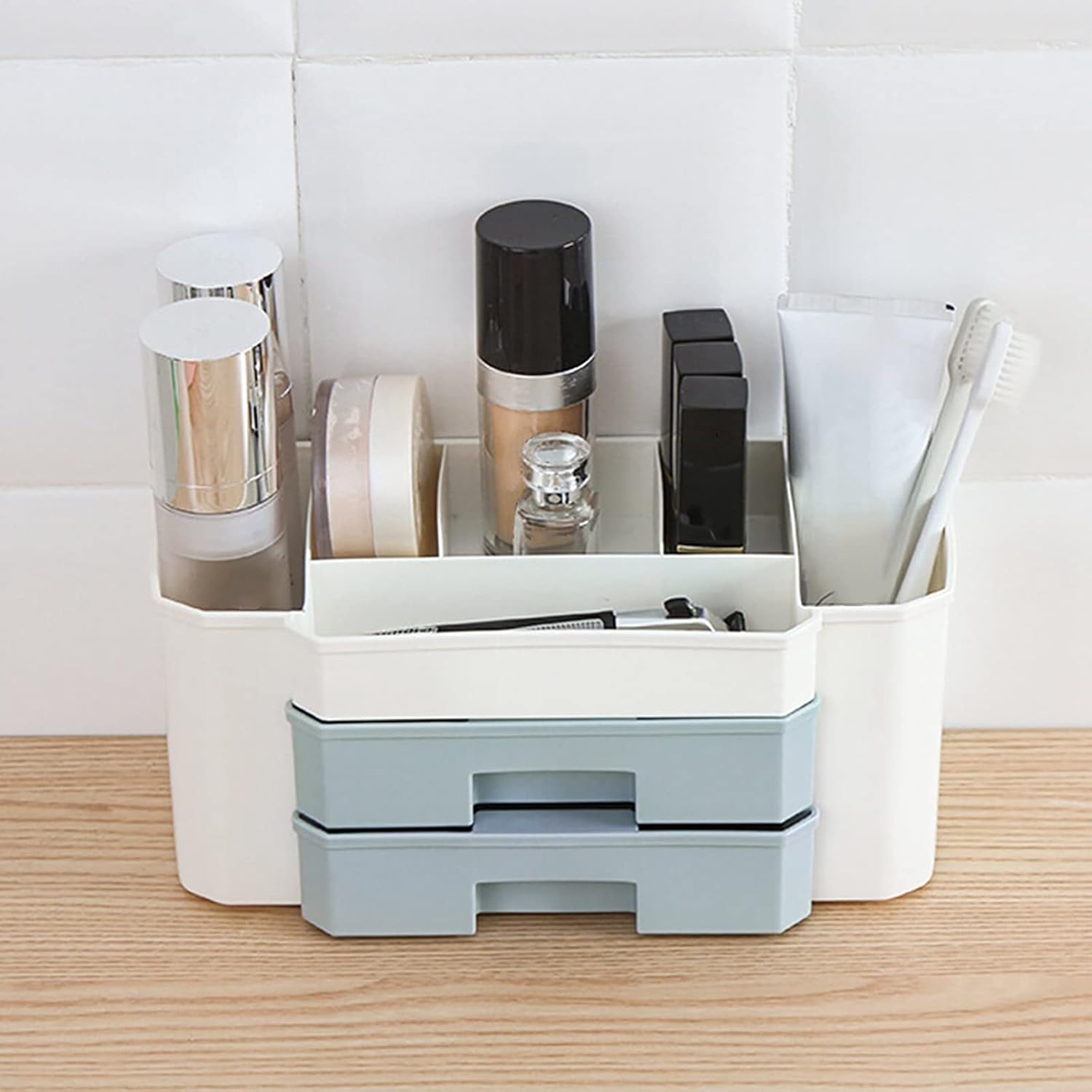 Large Capacity Makeup Organzier for Vanity