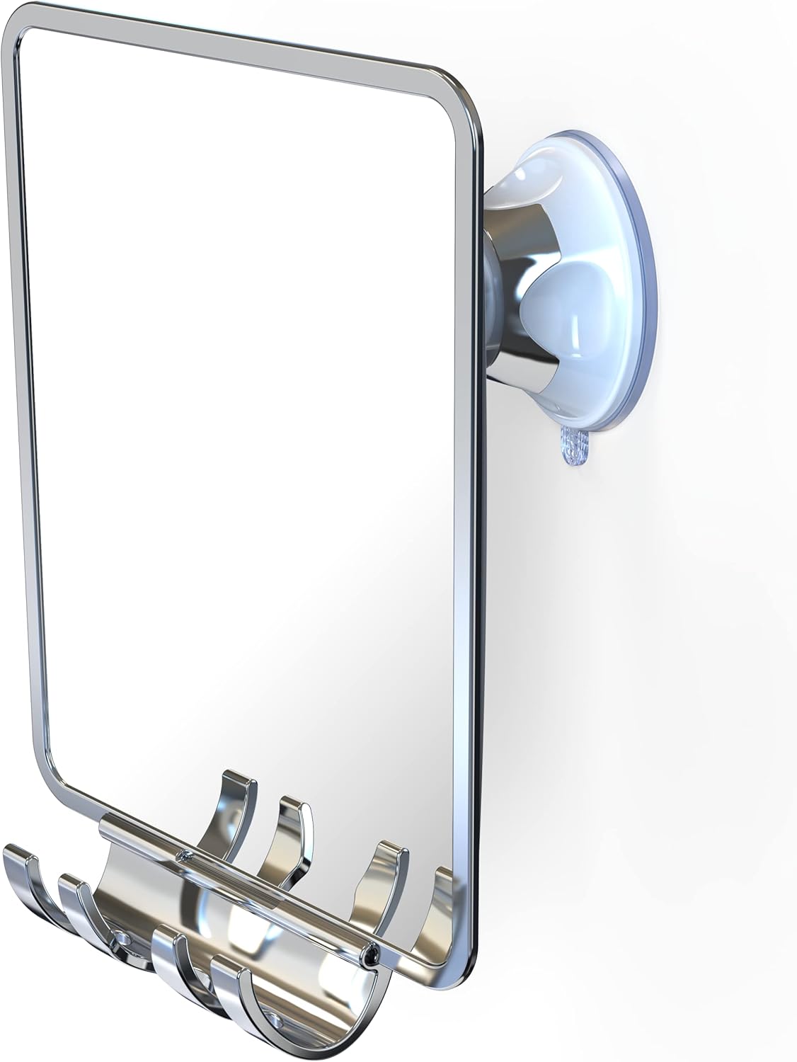 Luxo Shower Mirror with Suction and Razor Holder