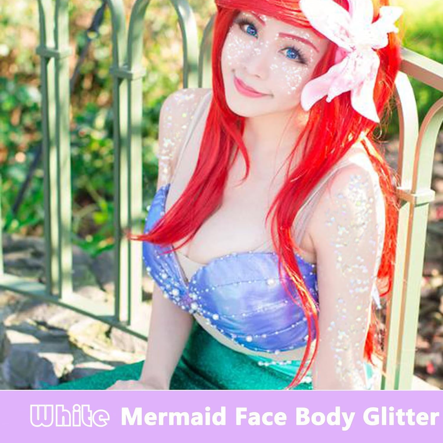 Go Ho 2PCS Fairy White Body Glitter Gel
