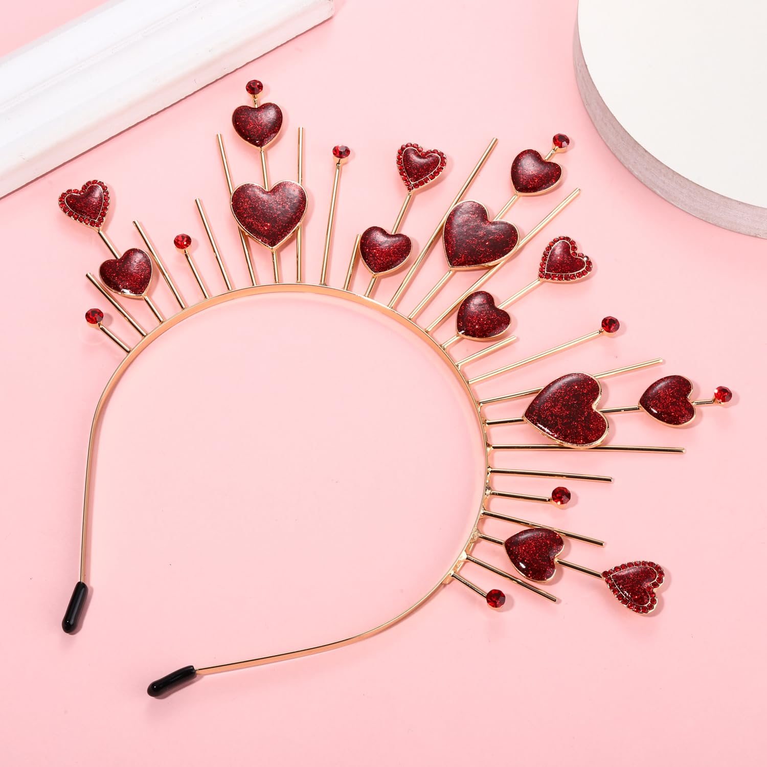 Valentines Day Heart Headband for Women Girls