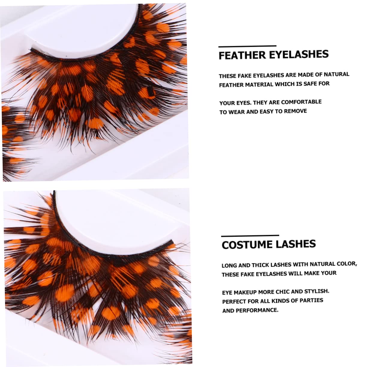 LIFKOME 2 Pairs Wispy False Eyelashes for Party and Halloween