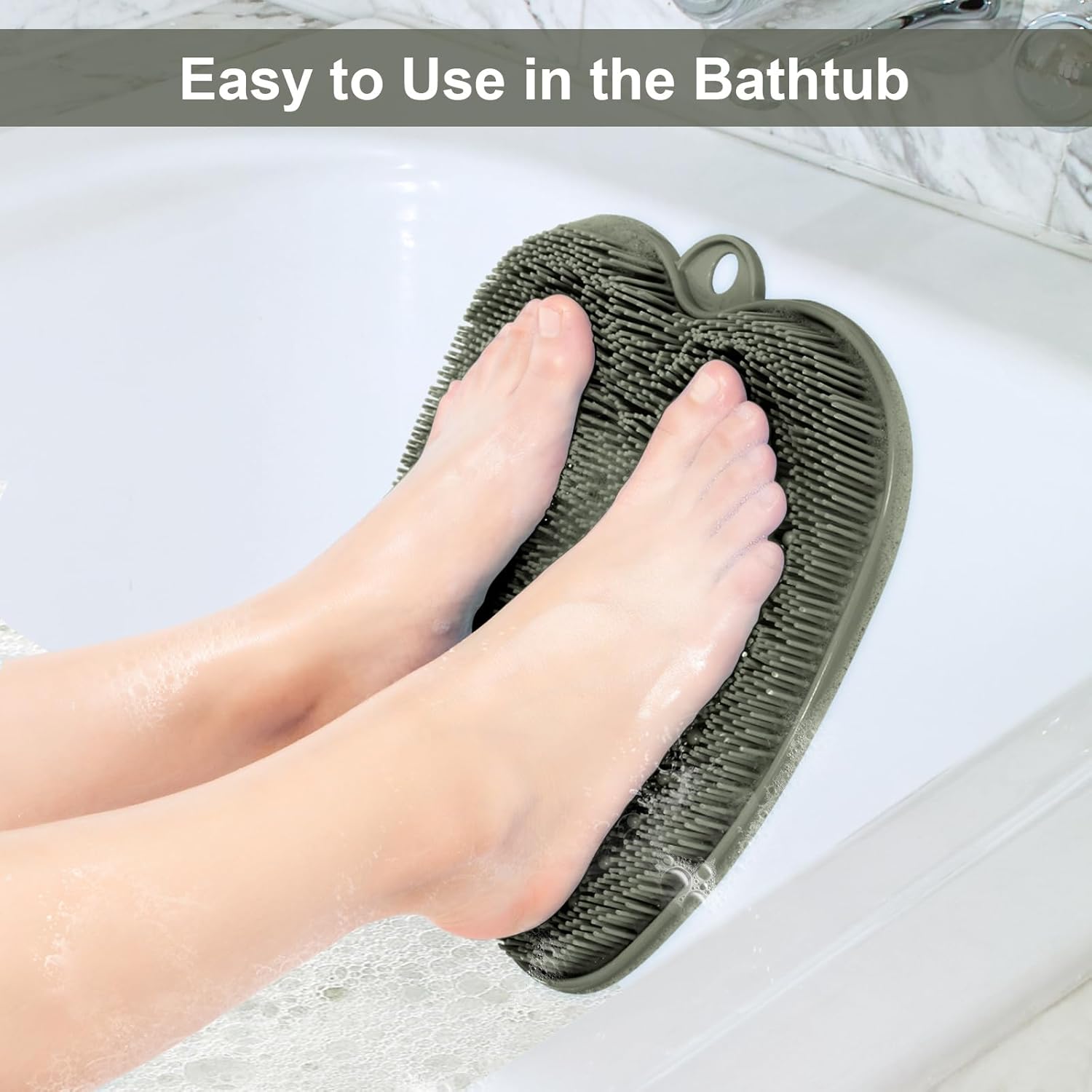 BESKAR Foot Scrubber Mat with Non-Slip Suction Cups