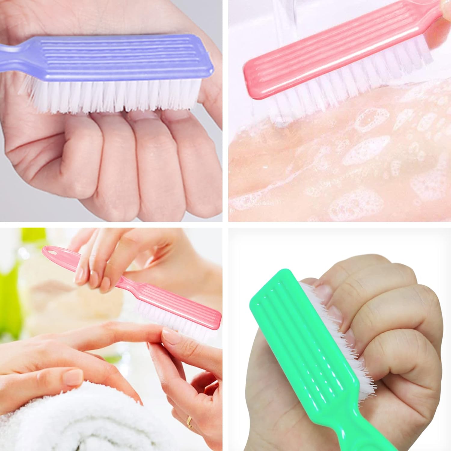 HOFASON 6 Pack Nail Brush Set for Fingernails Toenails