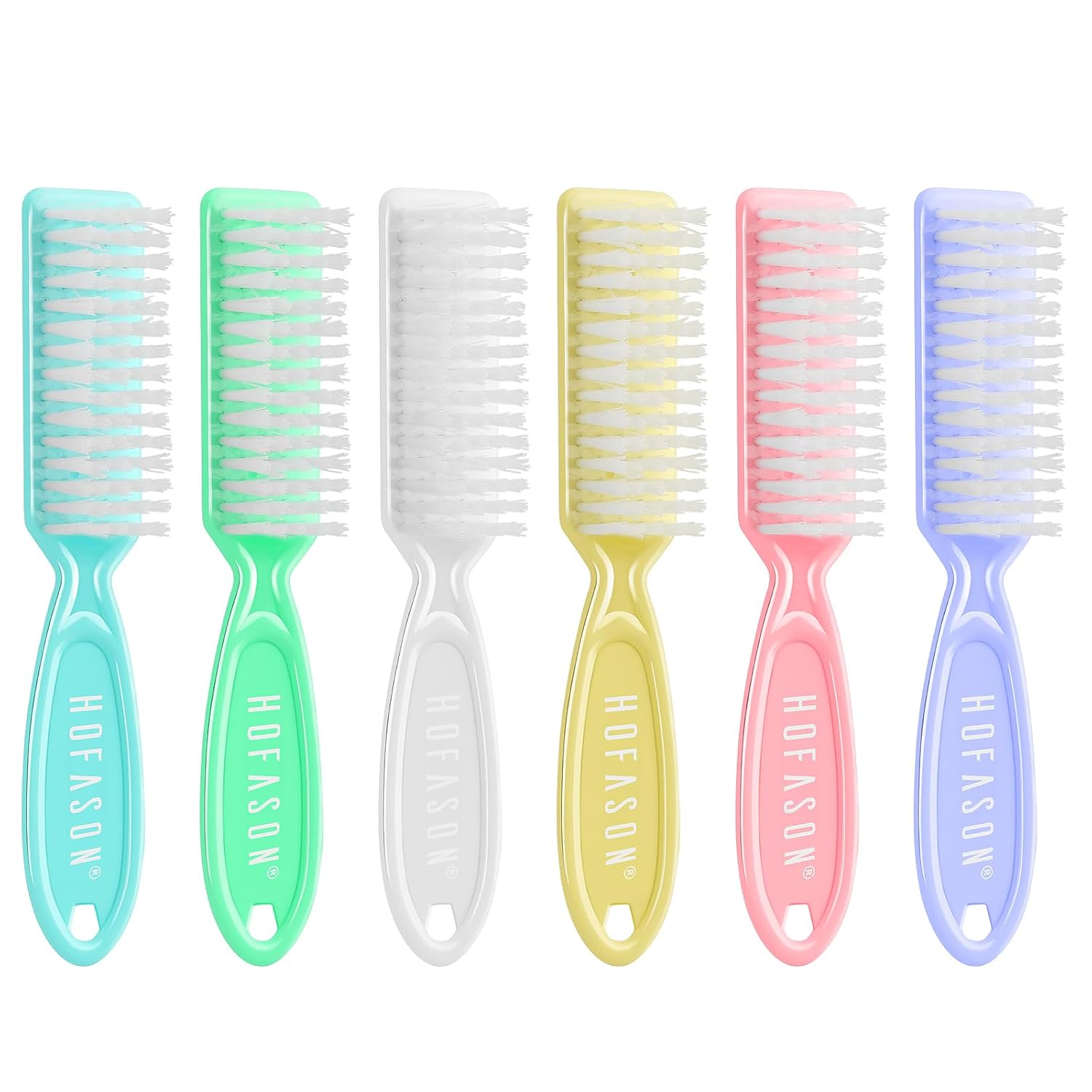 HOFASON 6 Pack Nail Brush Set for Fingernails Toenails