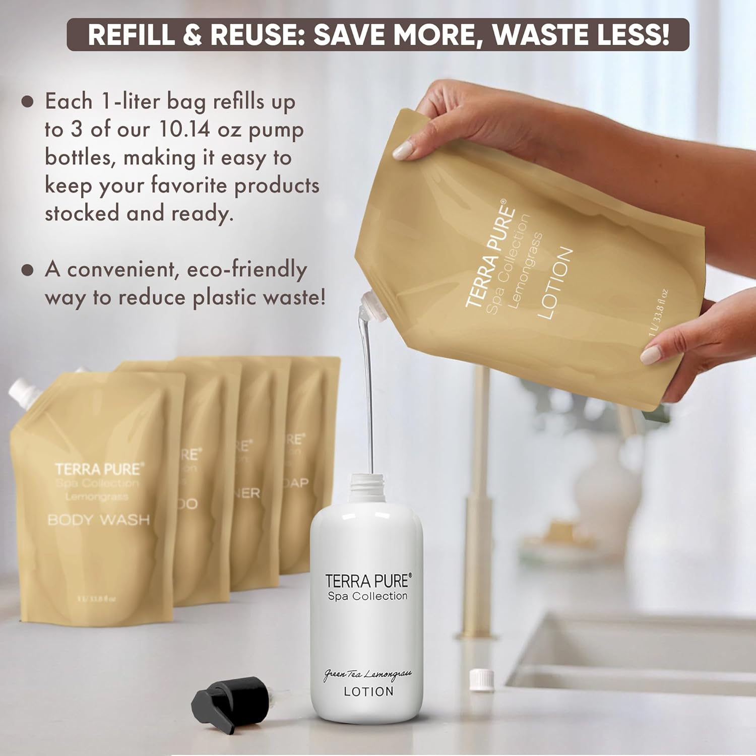 Terra Pure Spa Lotion Refill Bag 1 Liter