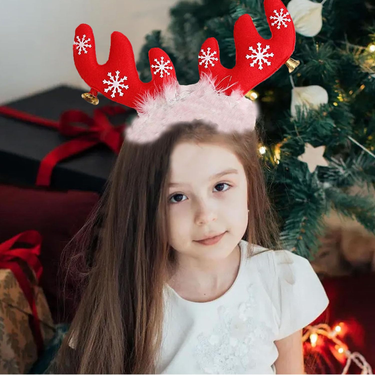 ZWENJIE Christmas Reindeer Antlers Headband