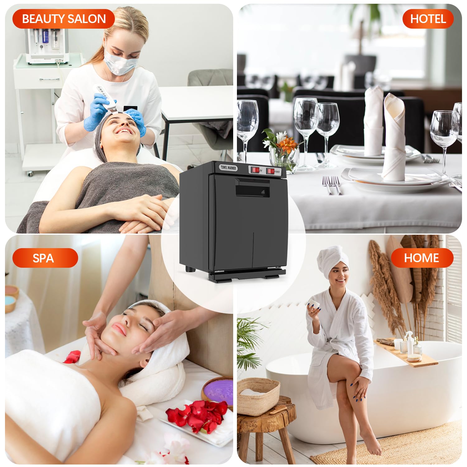 StateRiver Towel Warmer Cabinet - 5L Capacity Black