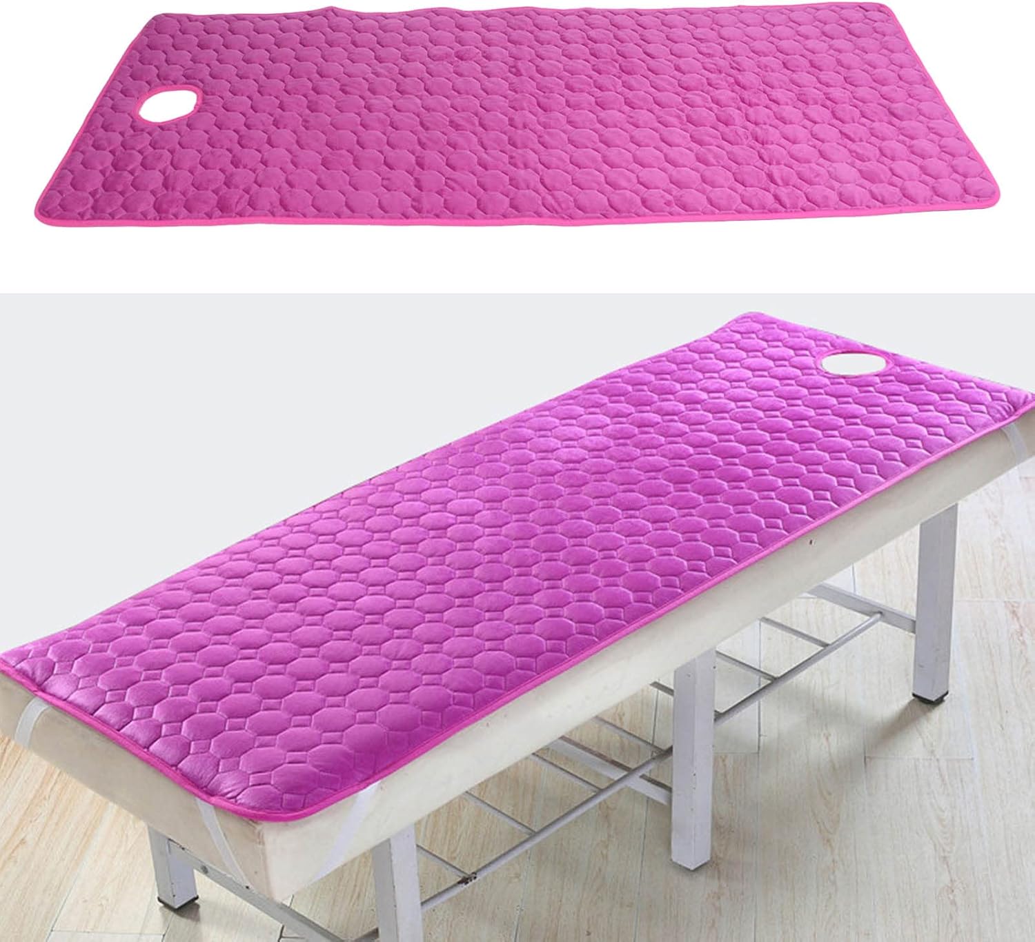 Topyond Massage Table Topper Soft Comfortable Lash Bed Pad with Hole