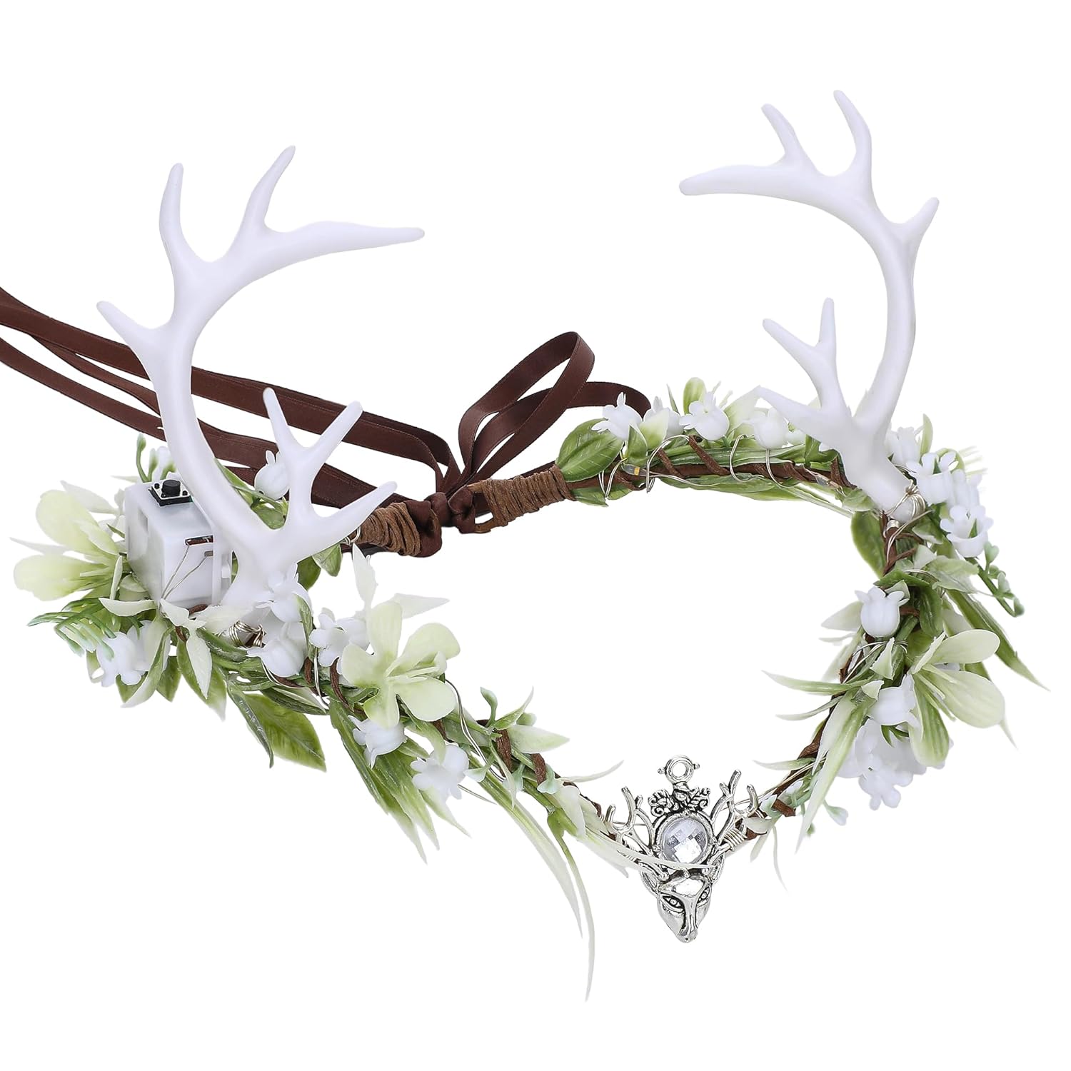 MOSTORY Light Up Antler Crown for Women