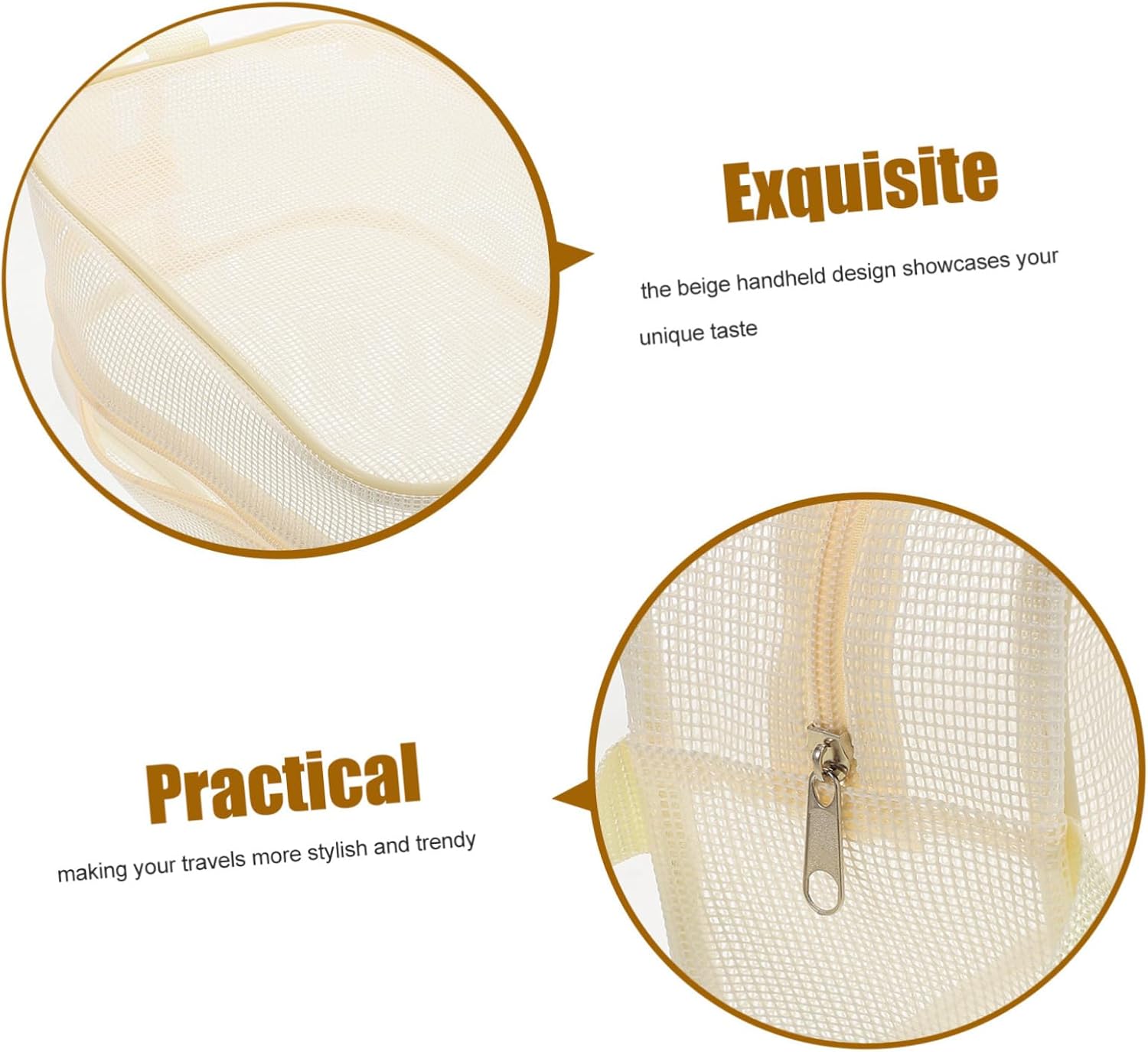 FOMIYES Mesh Shower Caddie Portable Toiletry Bag