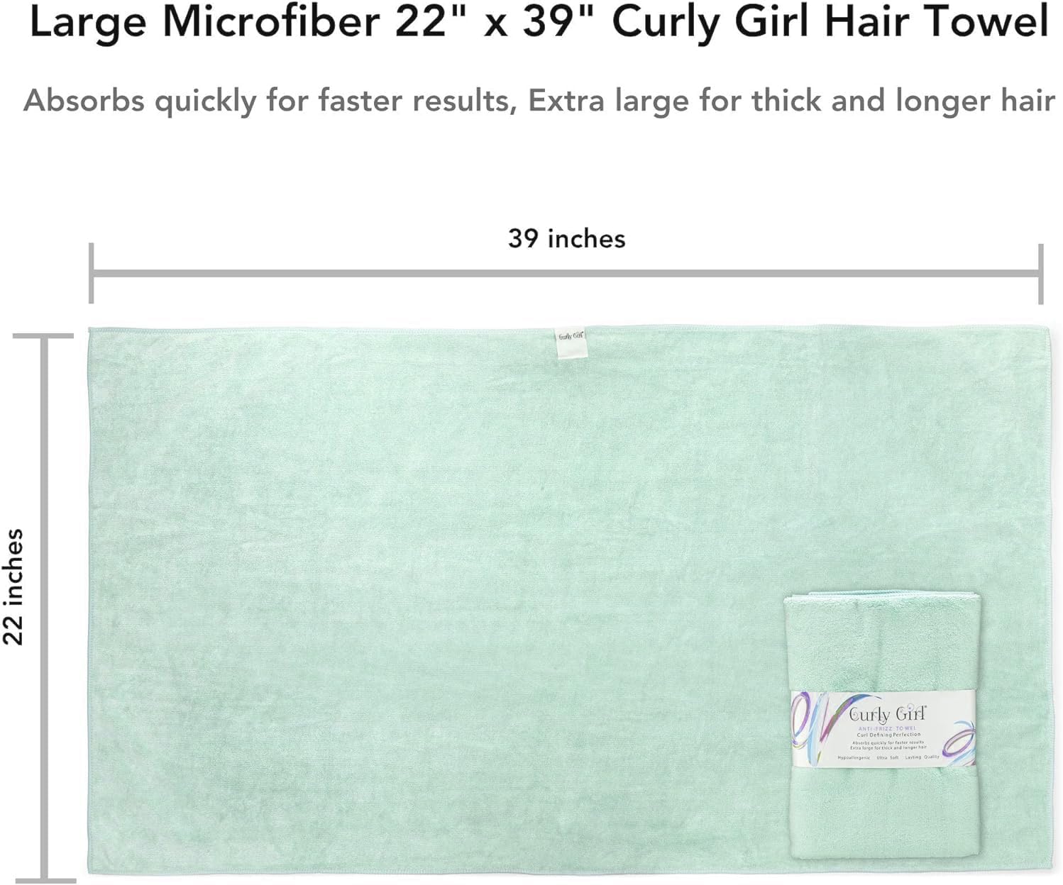 Curly Girl Microfiber Hair Towel for Women