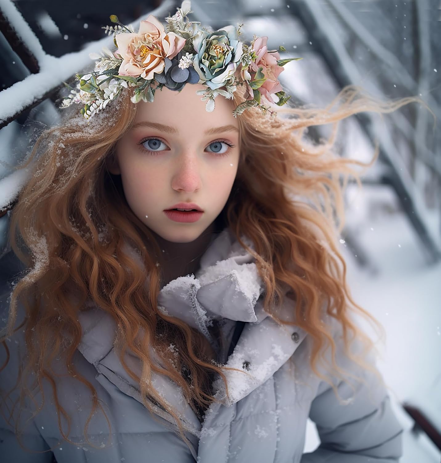 Vivivalue Fairy Flower Crown Headband for Women Girls