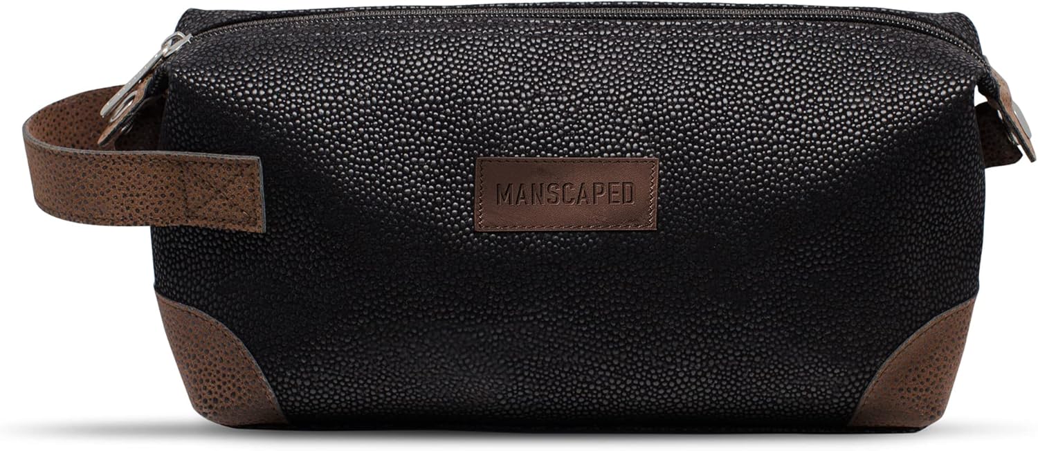 MANSCAPED The Shed Toiletry Bag PU Leather Dopp Kit