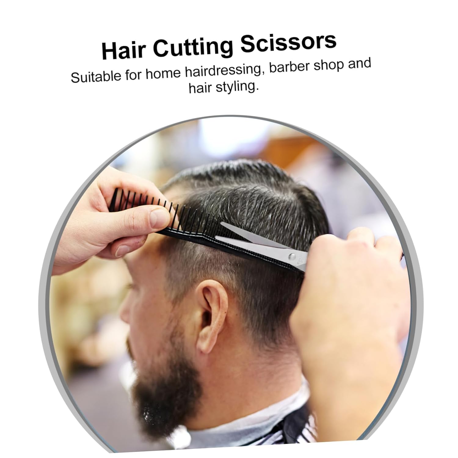 Ipetboom 1pc Barber Scissors for Salon Hair Cutting