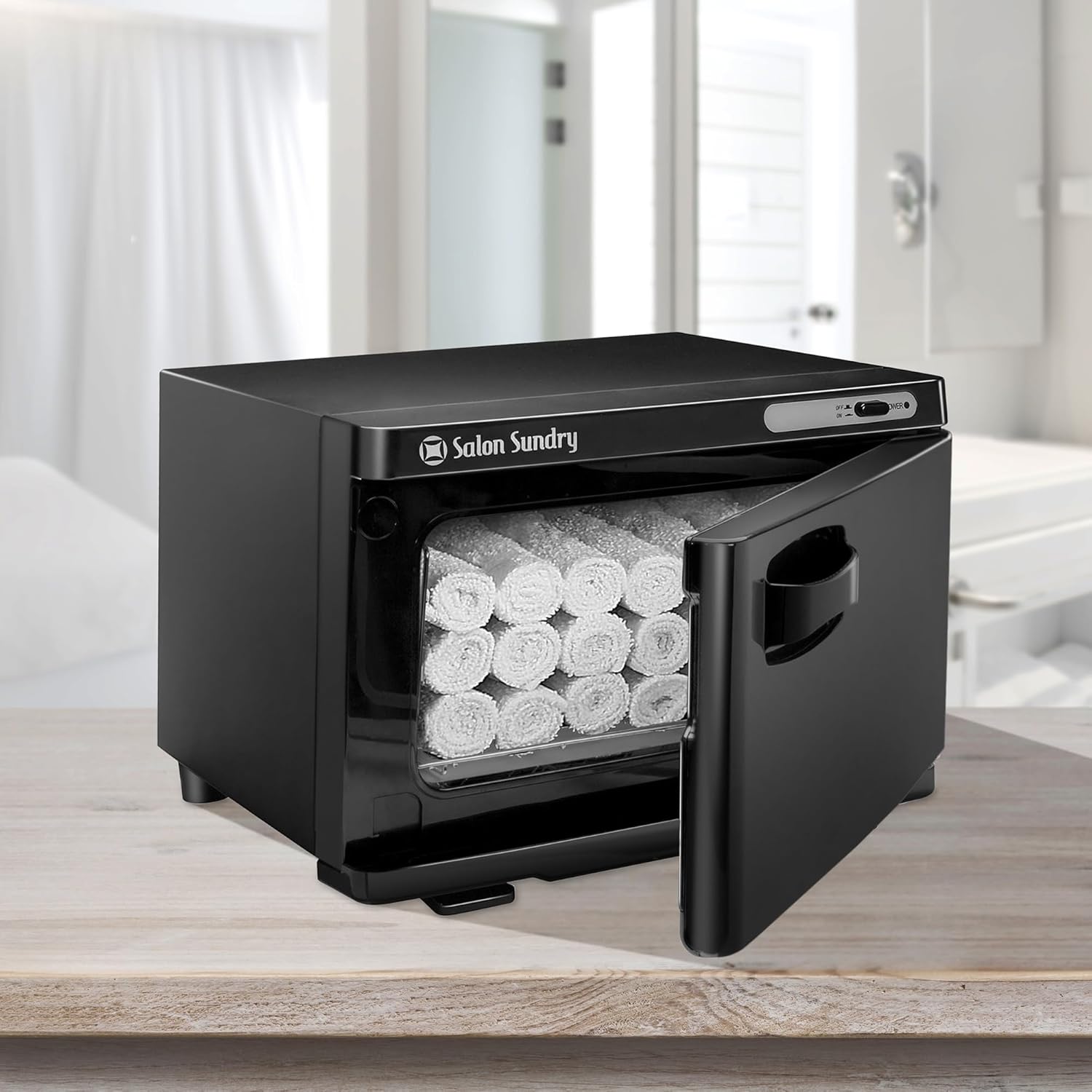 Salon Sundry Hot Towel Warmer Cabinet - Black