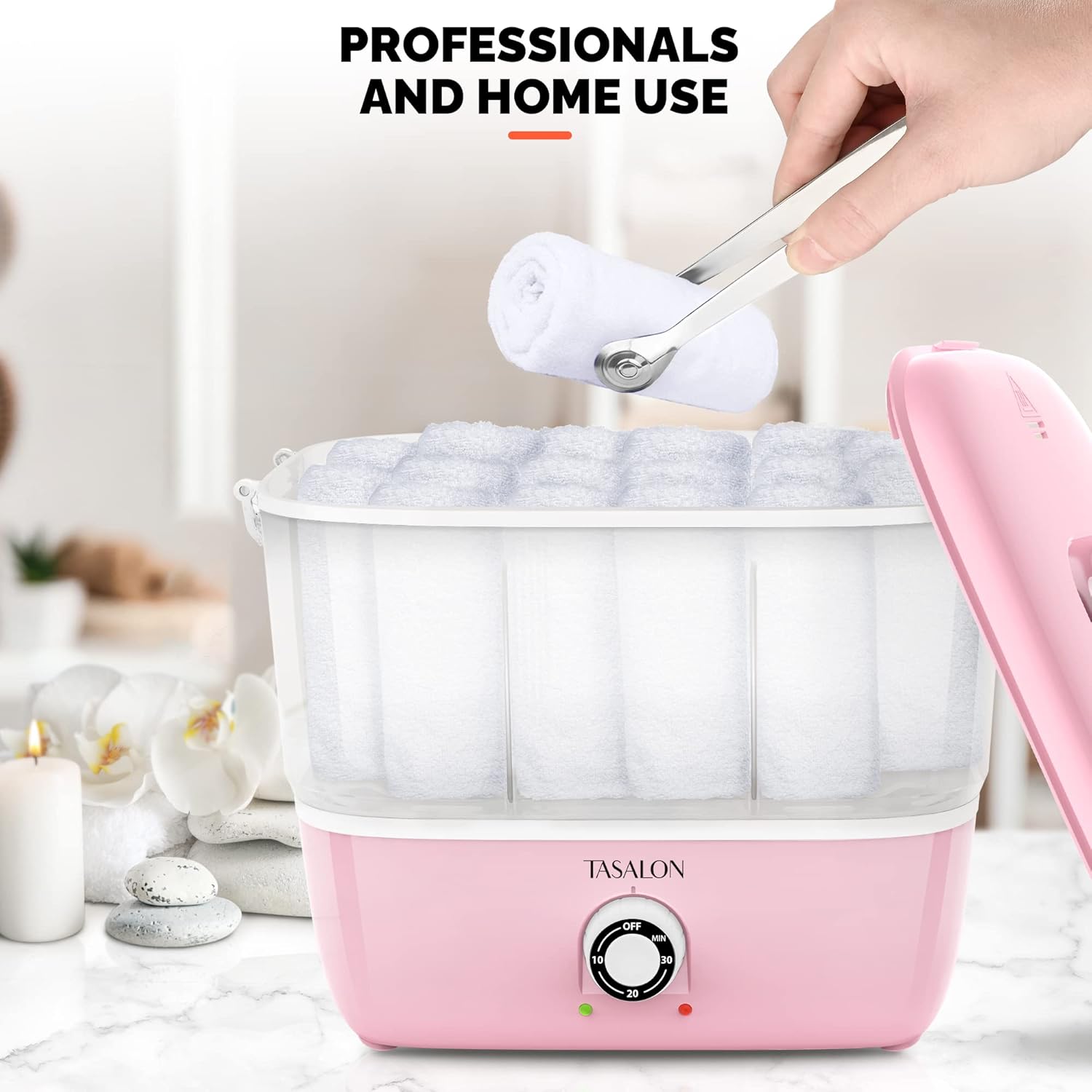TASALON Hot Towel Steamer for Facials and Spa Use