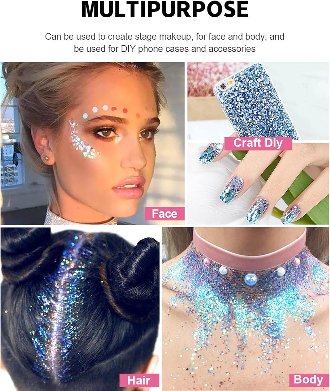 Sparkling Body Glitter Gel - Multifunctional Festival Makeup