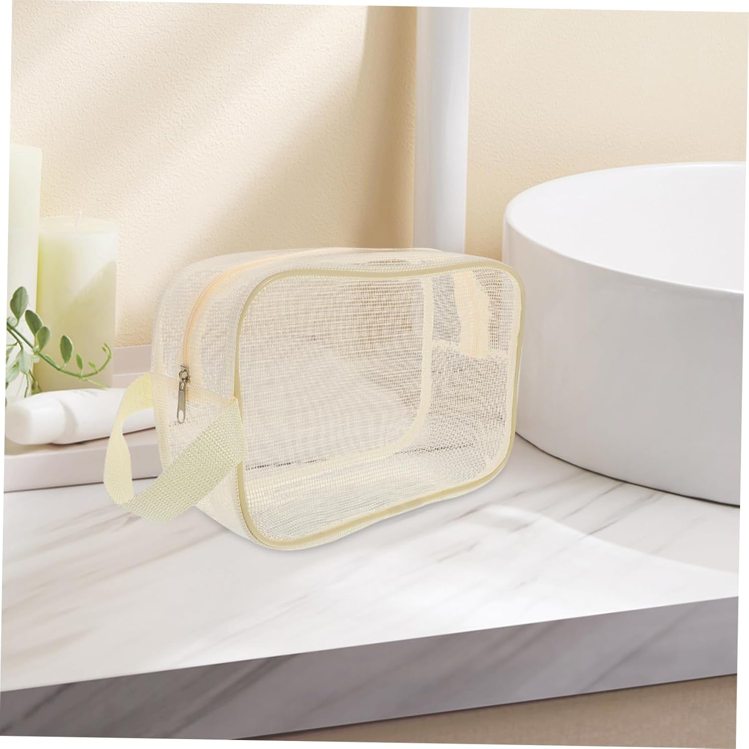 VALICLUD Mesh Travel Toiletry Bag