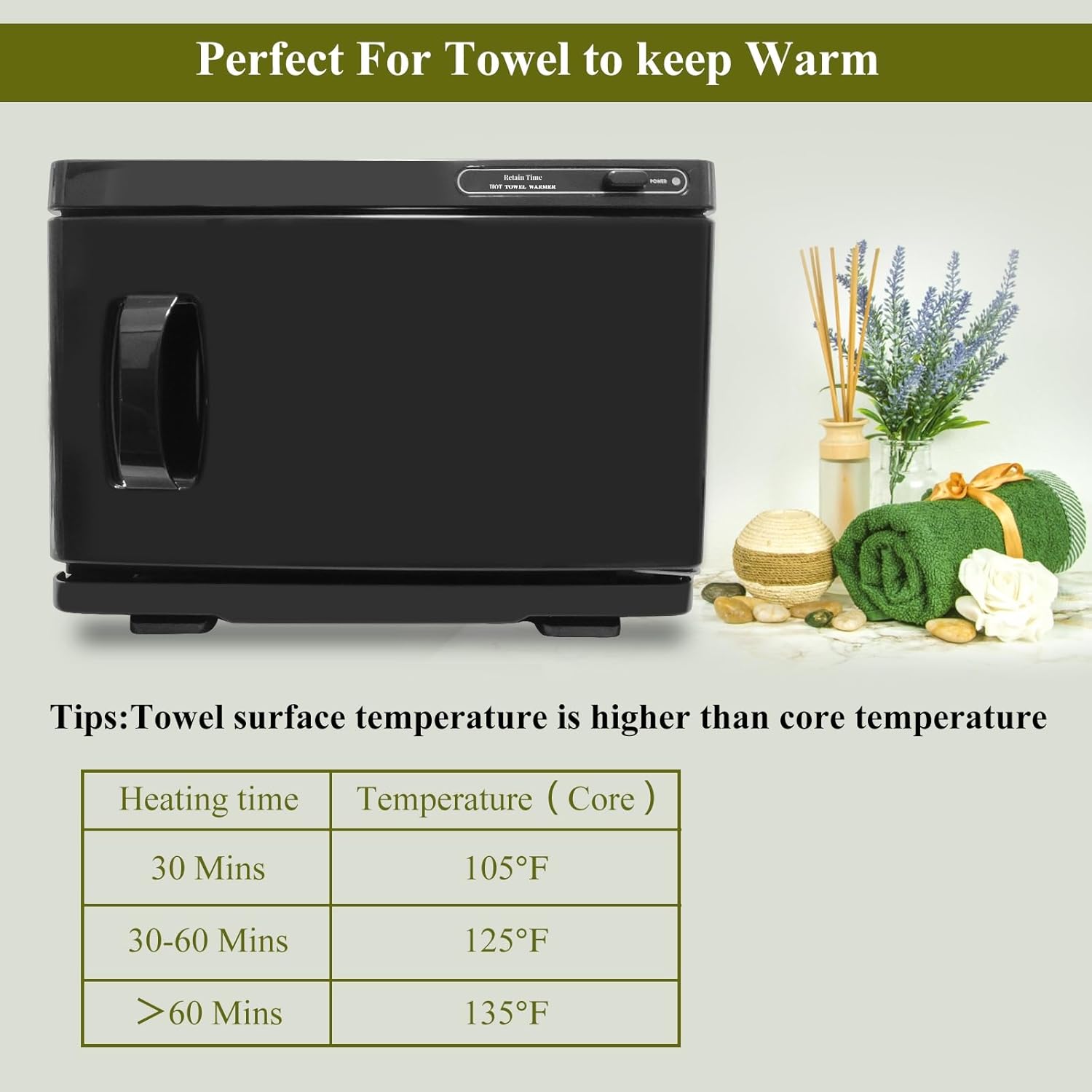 8L Professional Towel Warmer for Salons and Spas