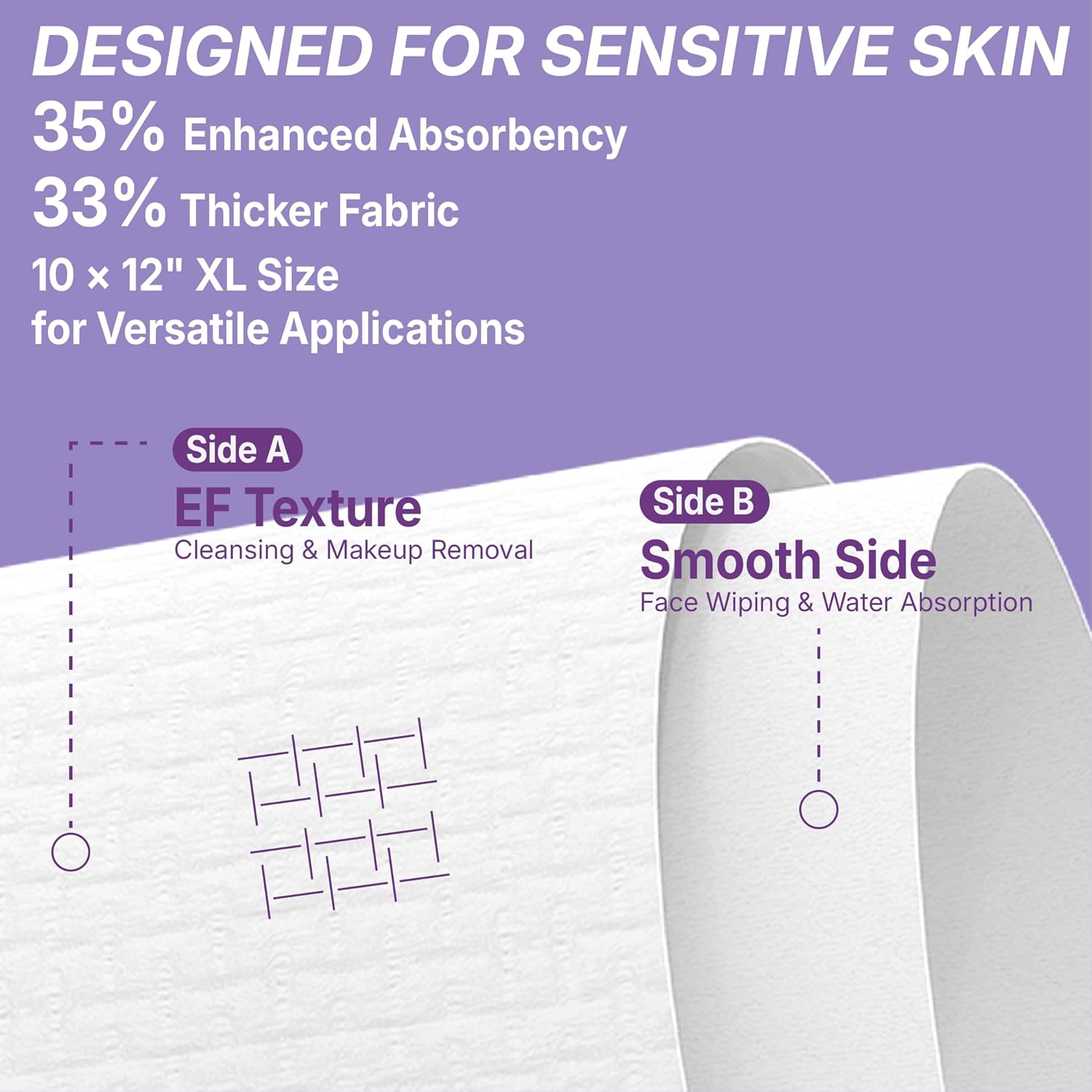 Serenorch Disposable Face Towelettes 10x12 50 Count