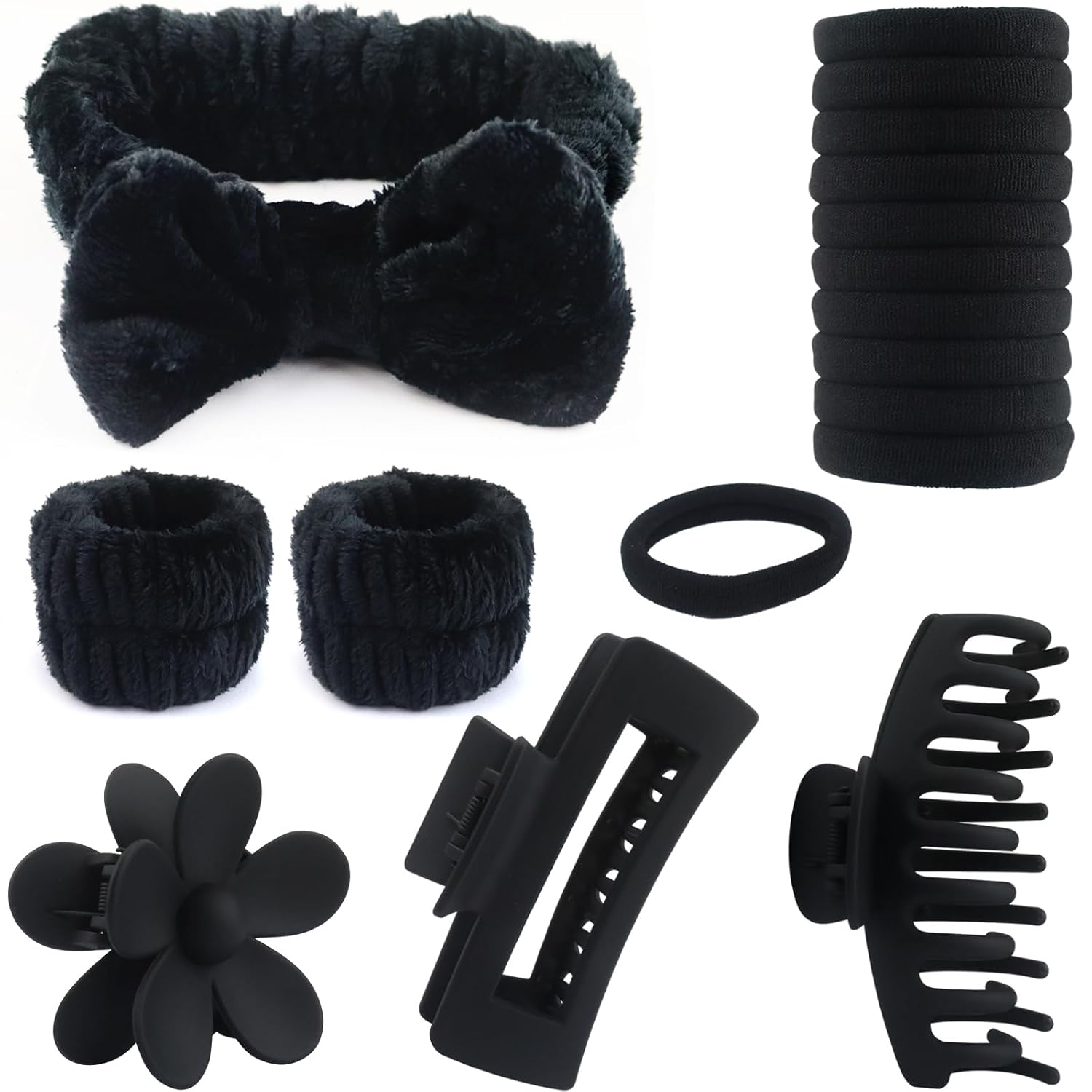 16 Pcs Spa Headband Hair Clips Set for Women