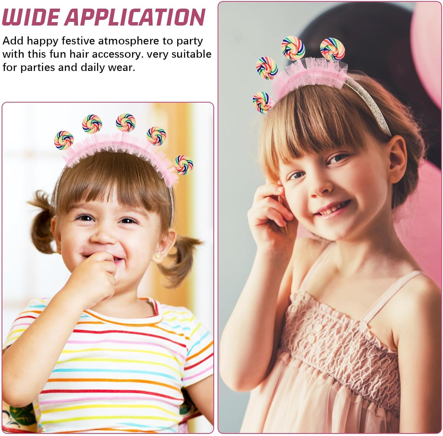 COHEALI Cute Lollipop Headband Hair Accessory