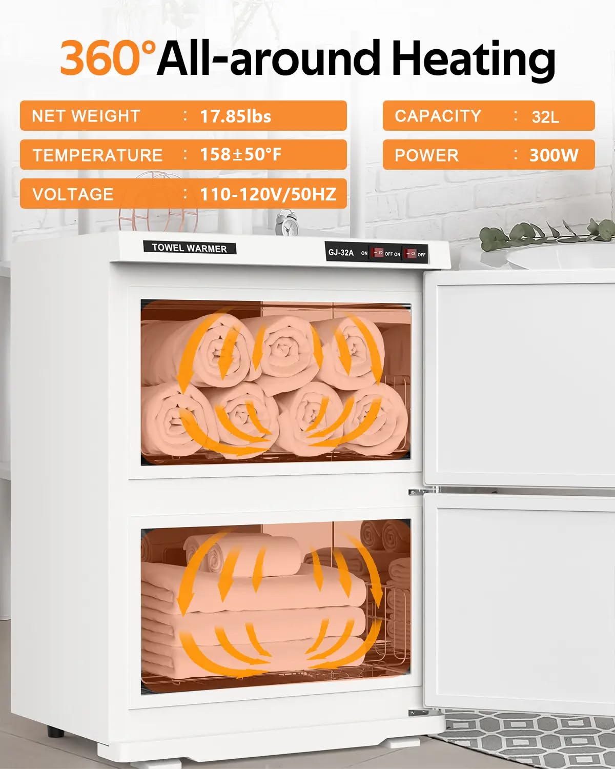 32L Hot Towel Warmer Cabinet for Spa Salon