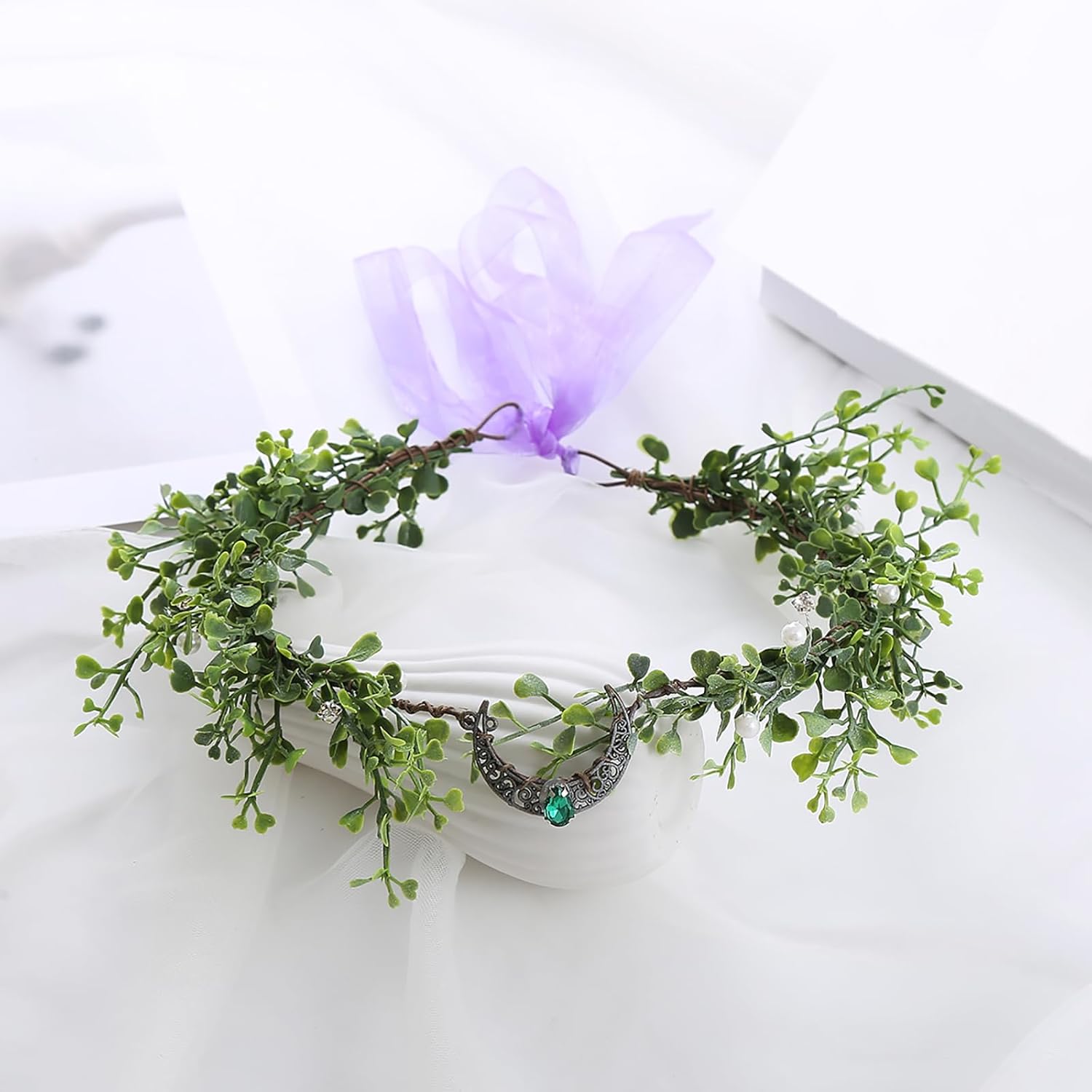 Vivivalue Adjustable Woodland Flower Crown Headband