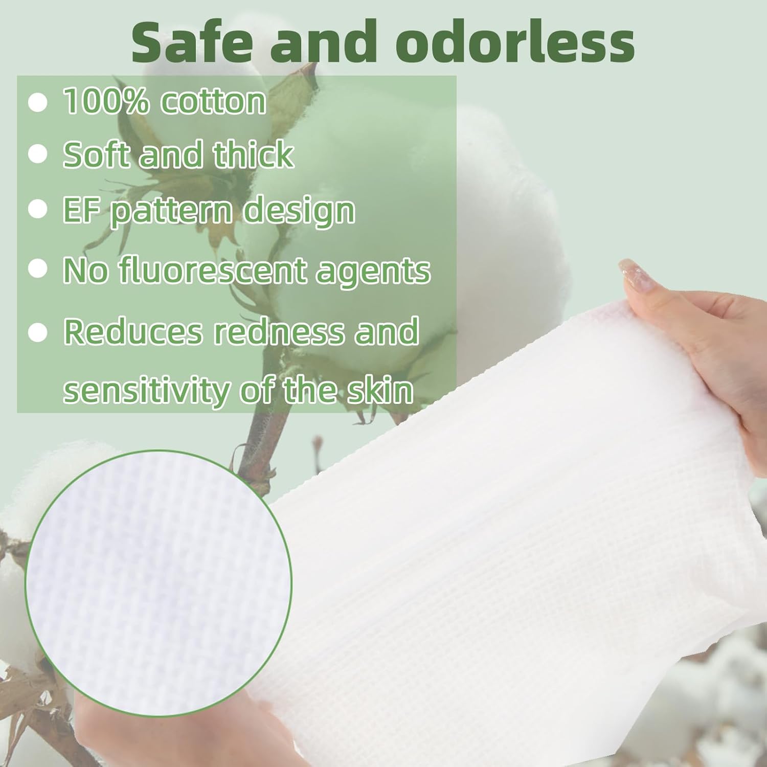 GENTLGLOW 3 Pack 210 Count Biobased Face Towels 8x8 Inches