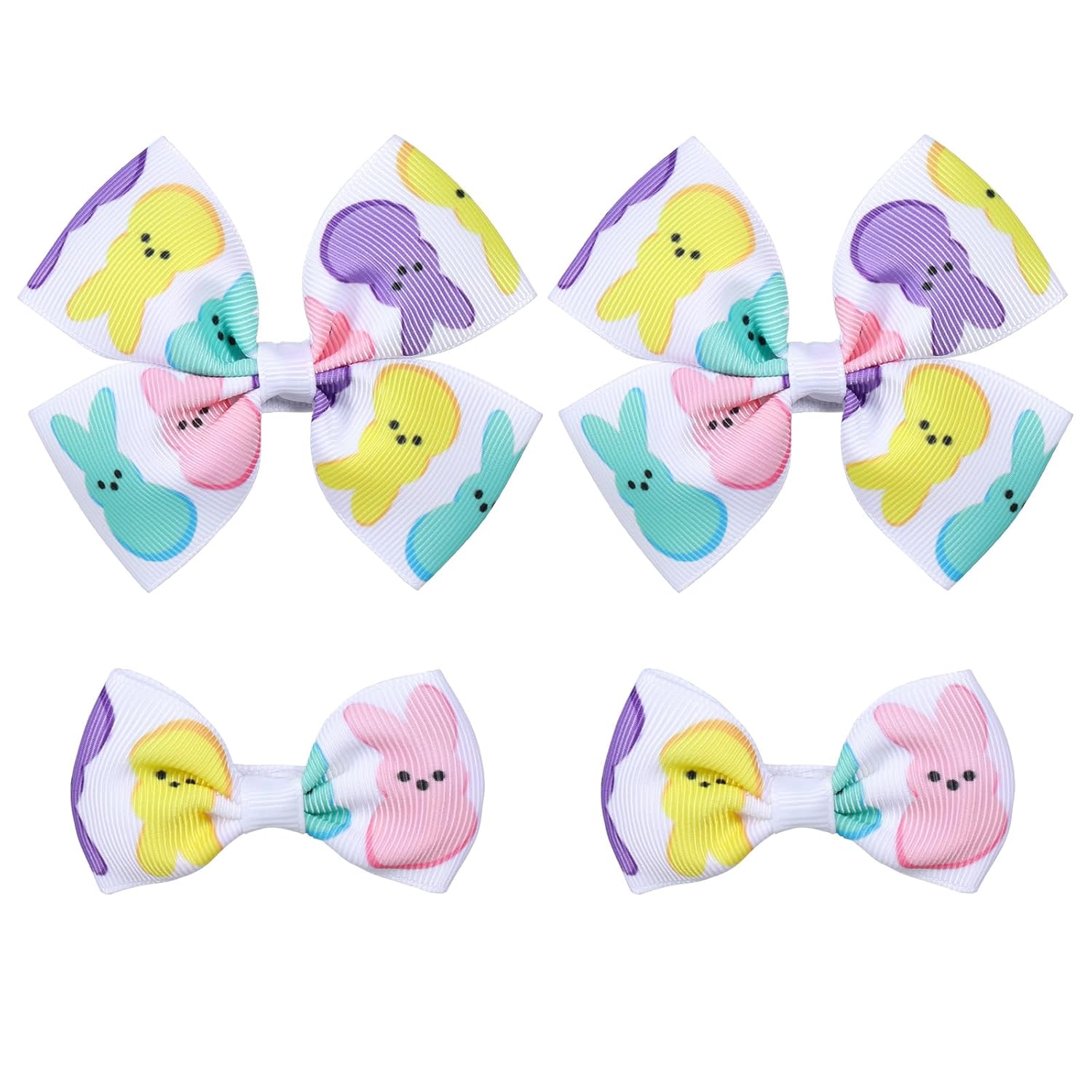 Cassid 4 Pack Easter Bunny Hair Bows 1