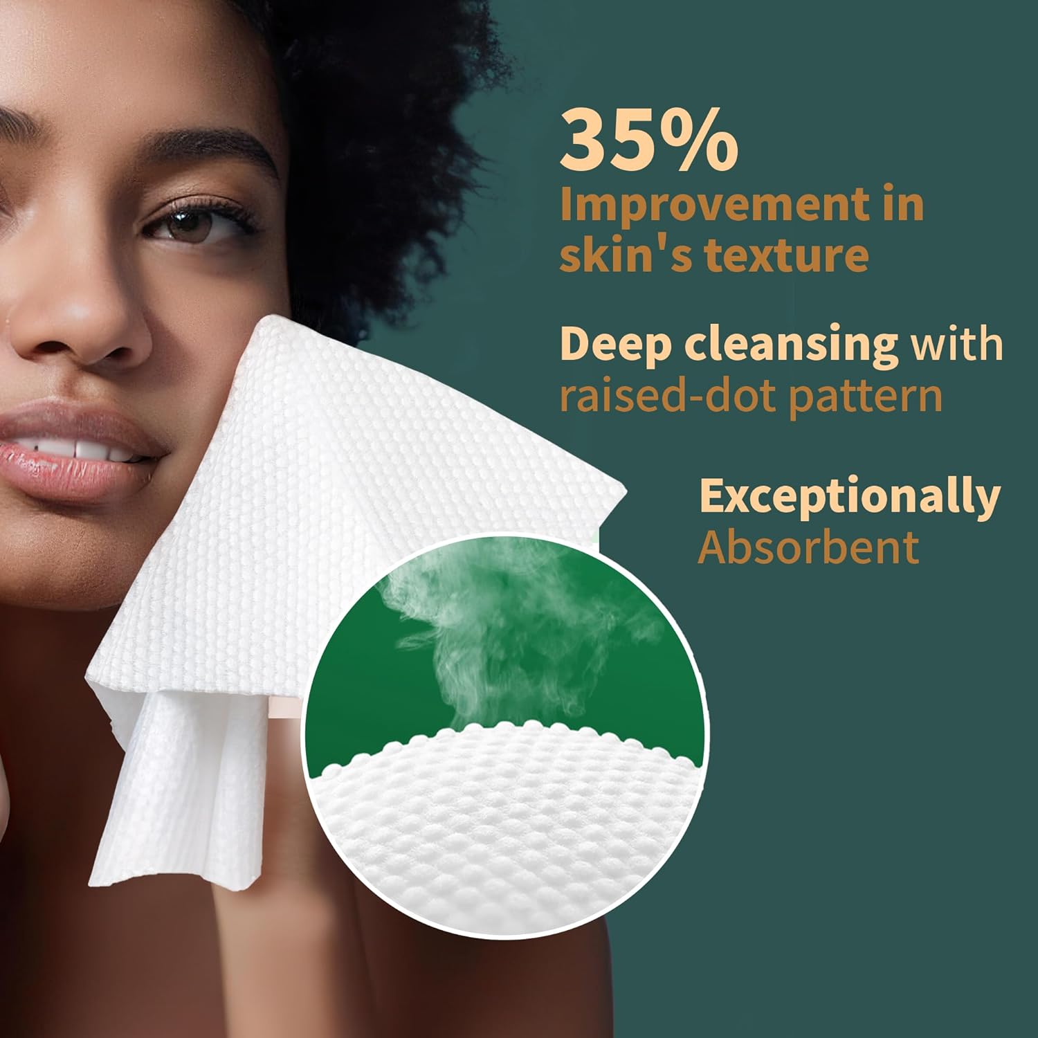 Ourmed Life Disposable Face Towels 60 Count Unscented 10x10 Inch