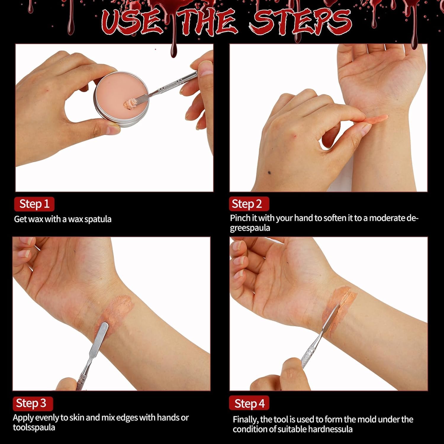 Scar Wax Kit for Halloween Makeup and Special Effects