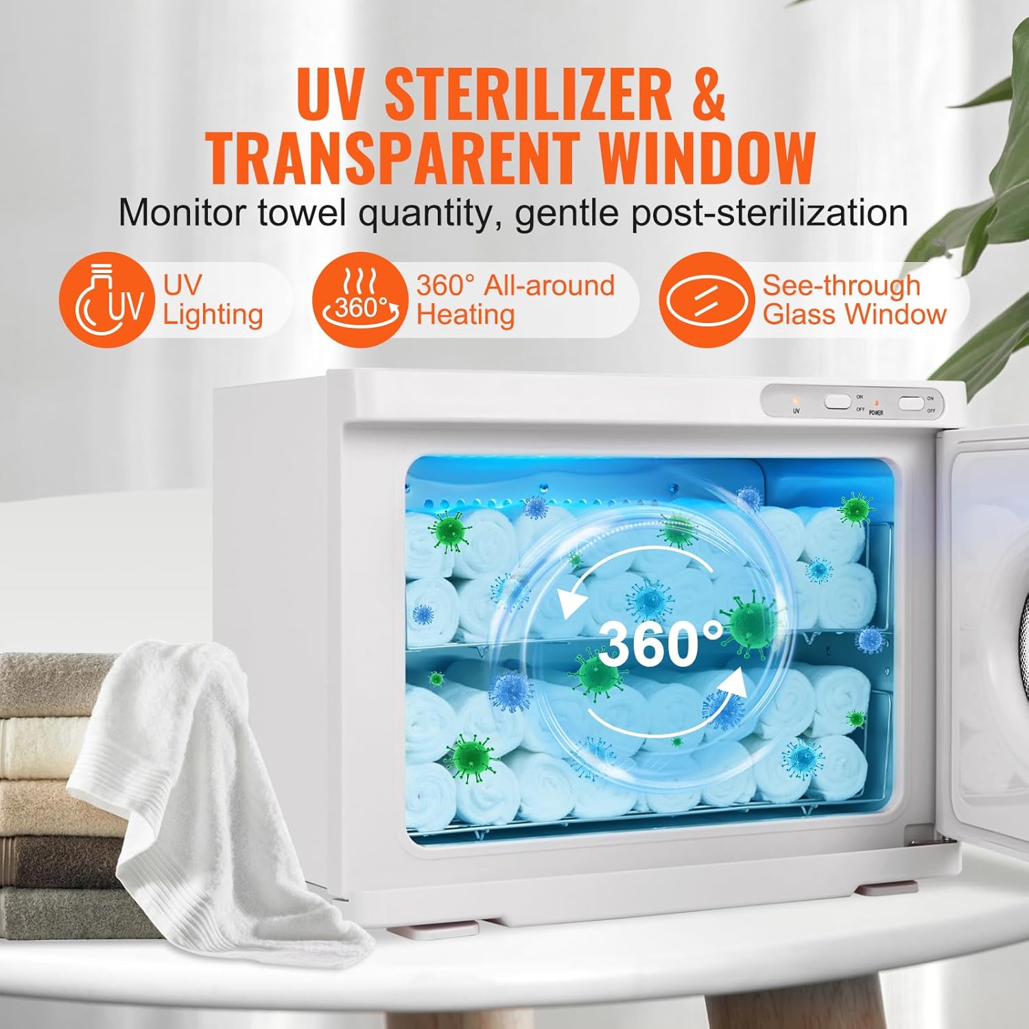 VEVOR 23L Hot Towel Warmer with UV Light