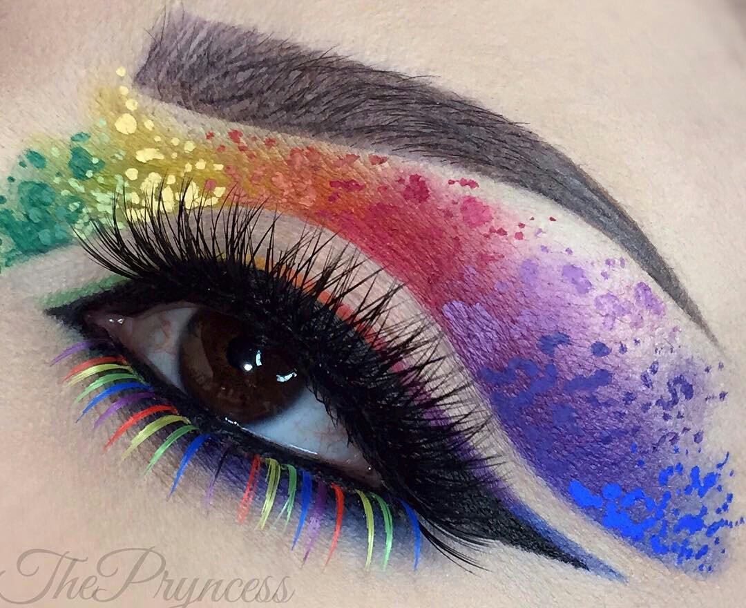 Elegant Lashes Gorgeous Rainbow Bottom False Eyelashes