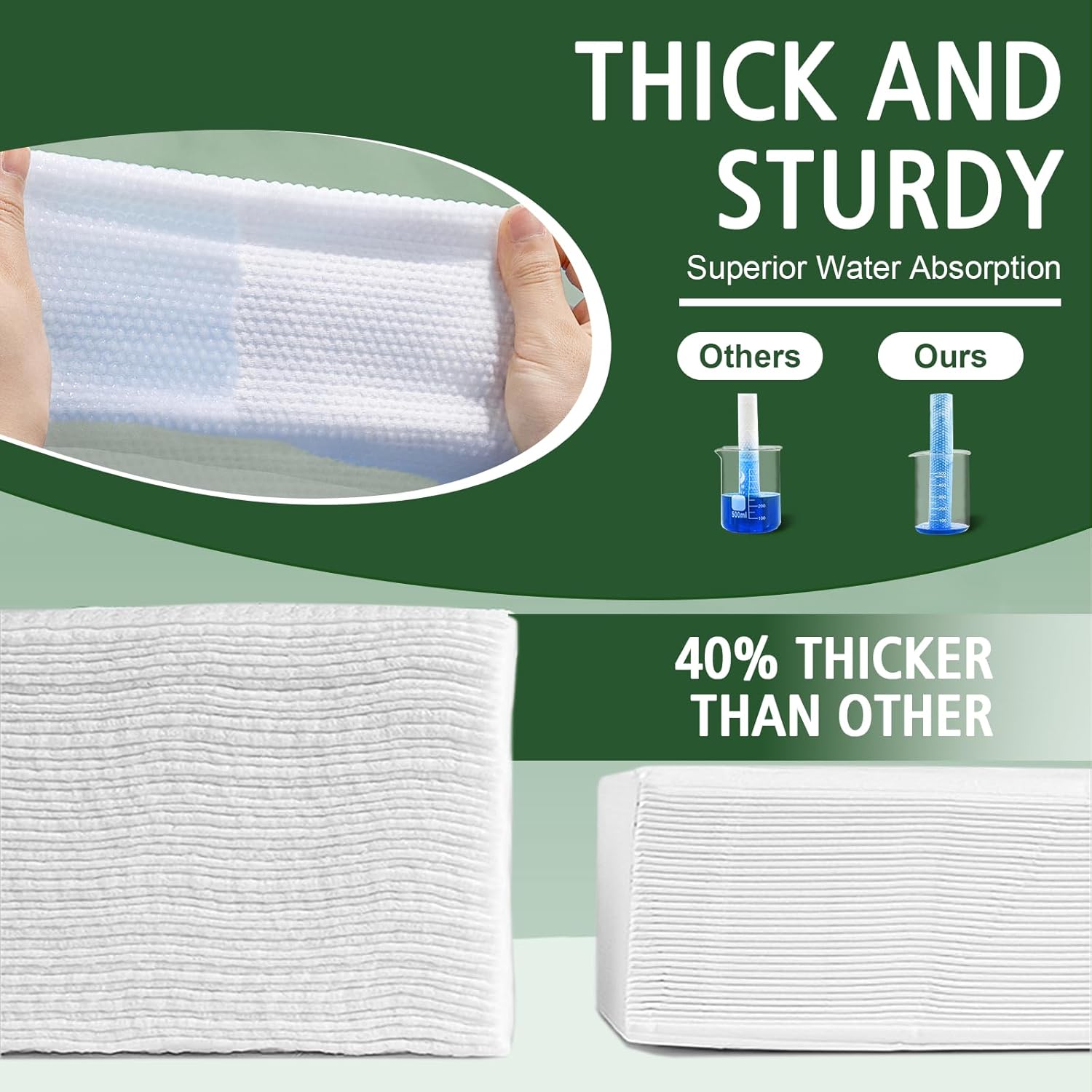 KeeiZoes Disposable Face Towels 600 Count