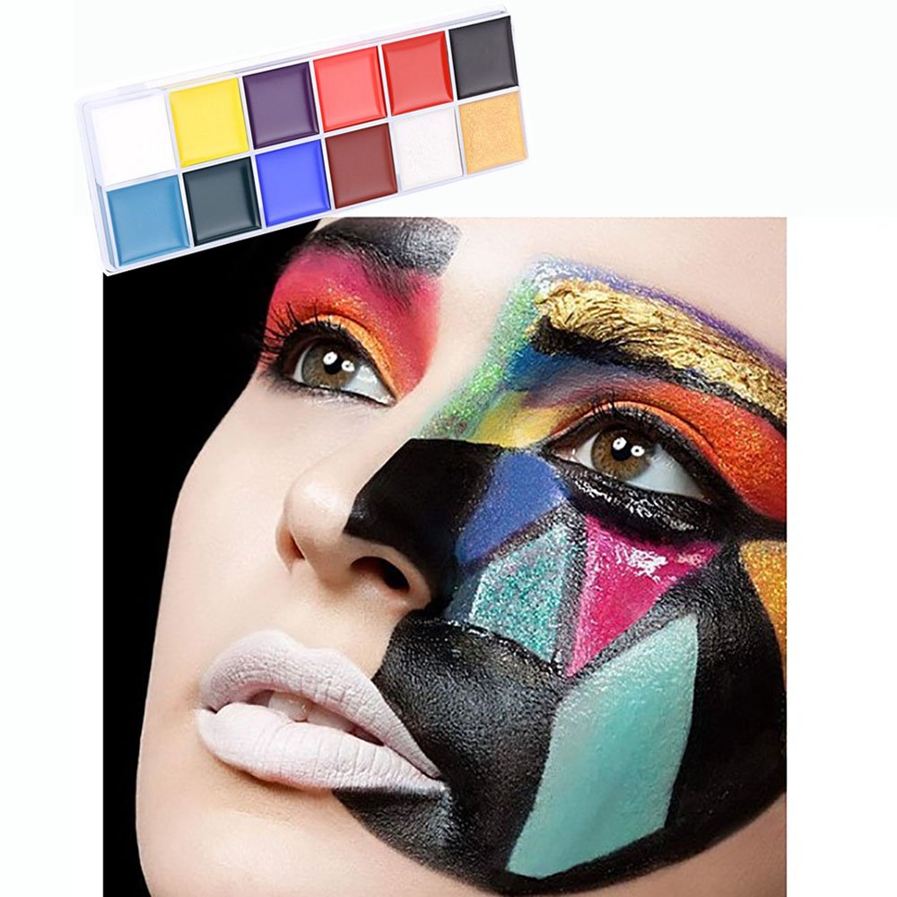 Koouood 12 Color Professional Body Paint Kit