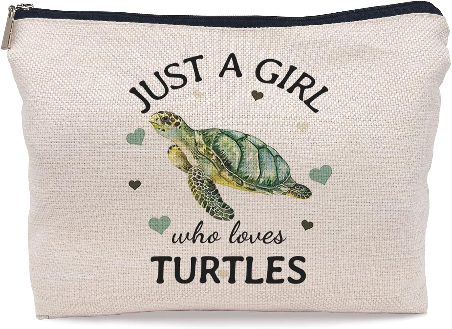 Lacosu Just A Girl Who Loves Turtles Makeup Bag