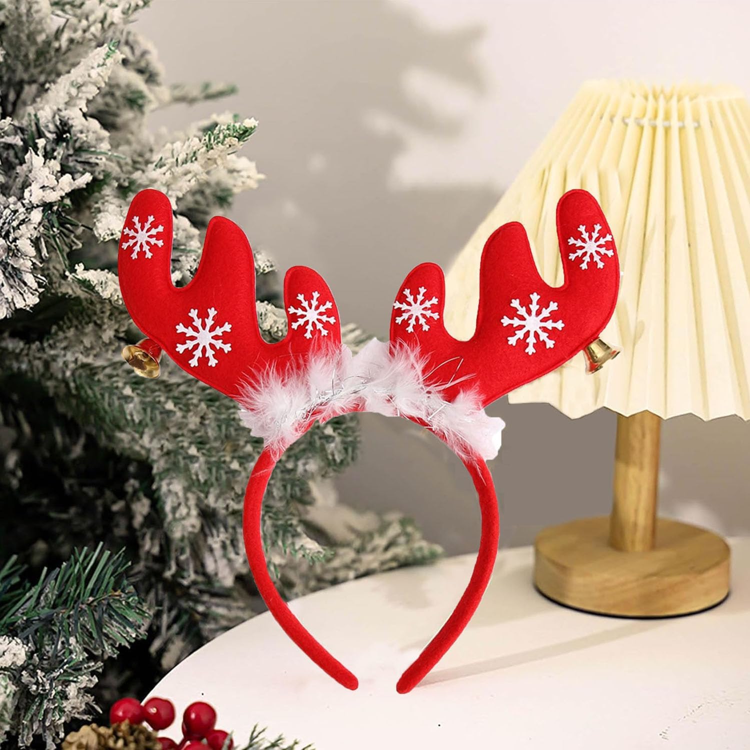 ZWENJIE Christmas Reindeer Antlers Headband