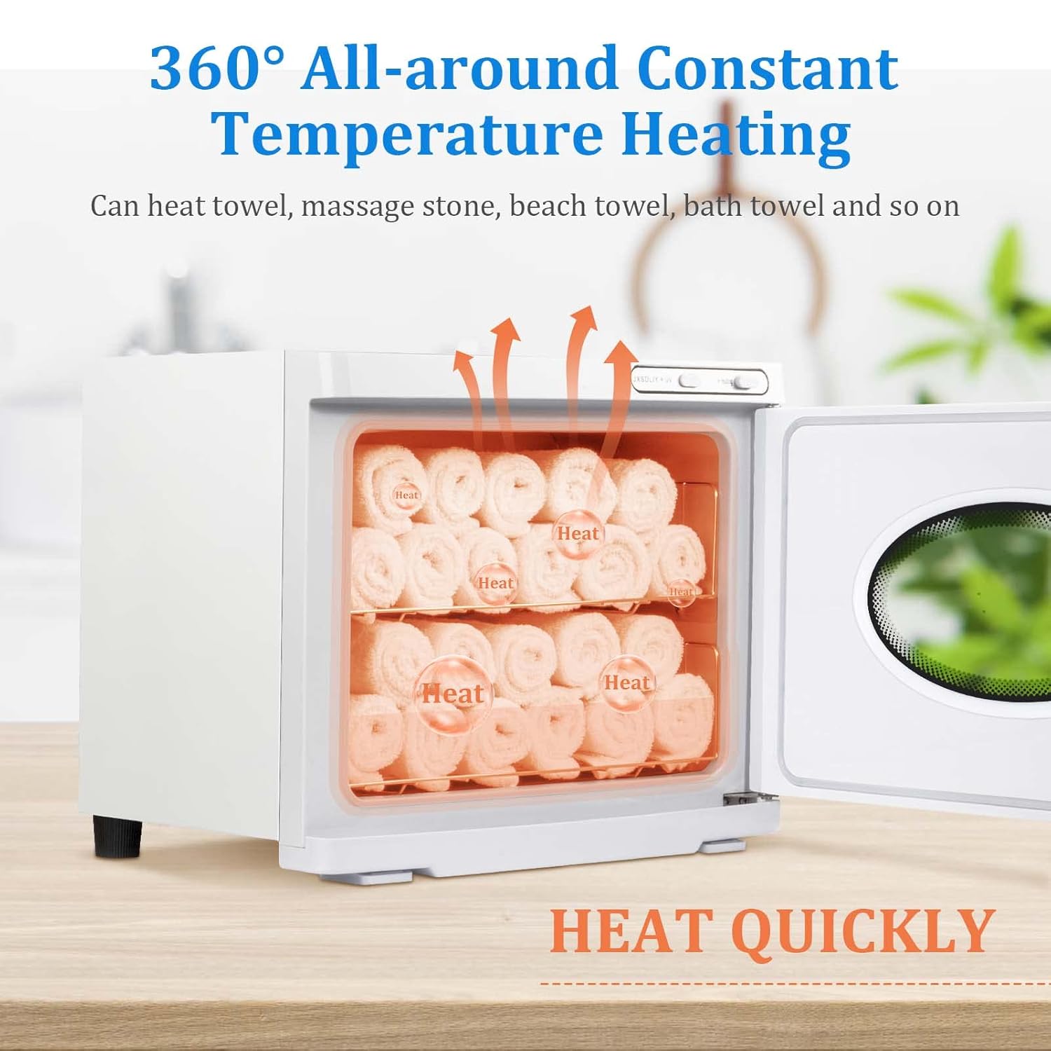 Hot Towel Cabinet 23L - Spa Towel Heater with See-Through Window