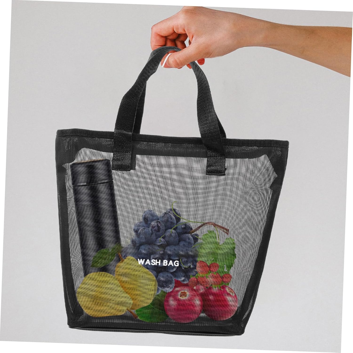 JECOMPRIS Hanging Mesh Toiletry Bag